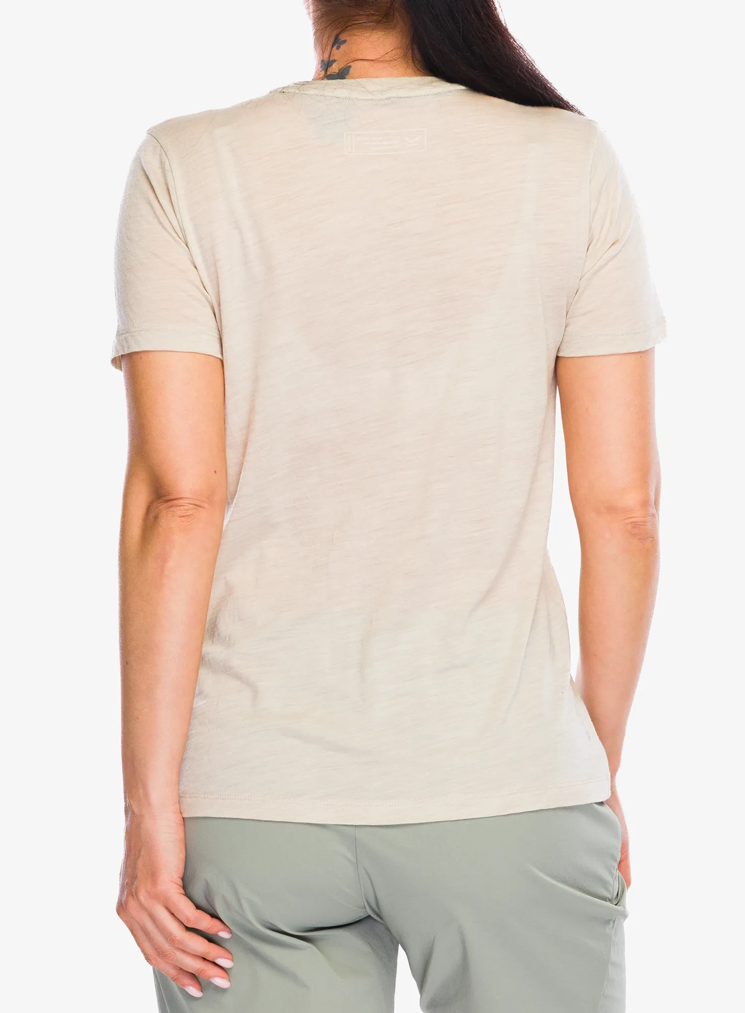Tricou femei Salewa Eagle Eitd Merino T-Shirt - oatmeal