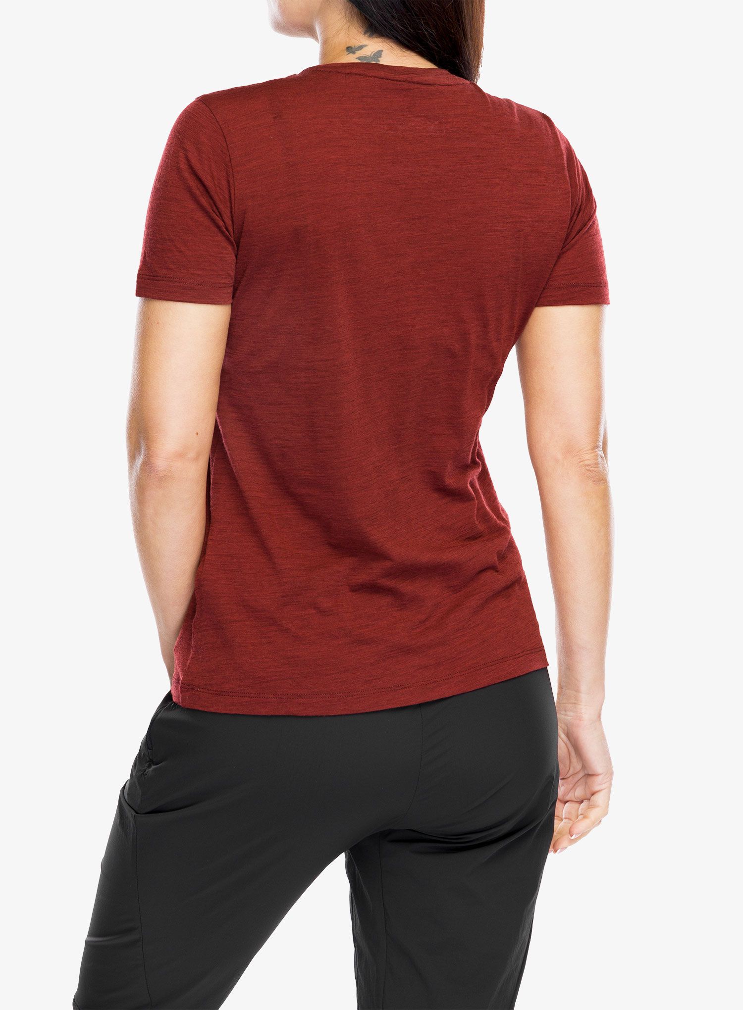 Tricou femei Salewa Eagle Eitd Merino T-Shirt - syrah