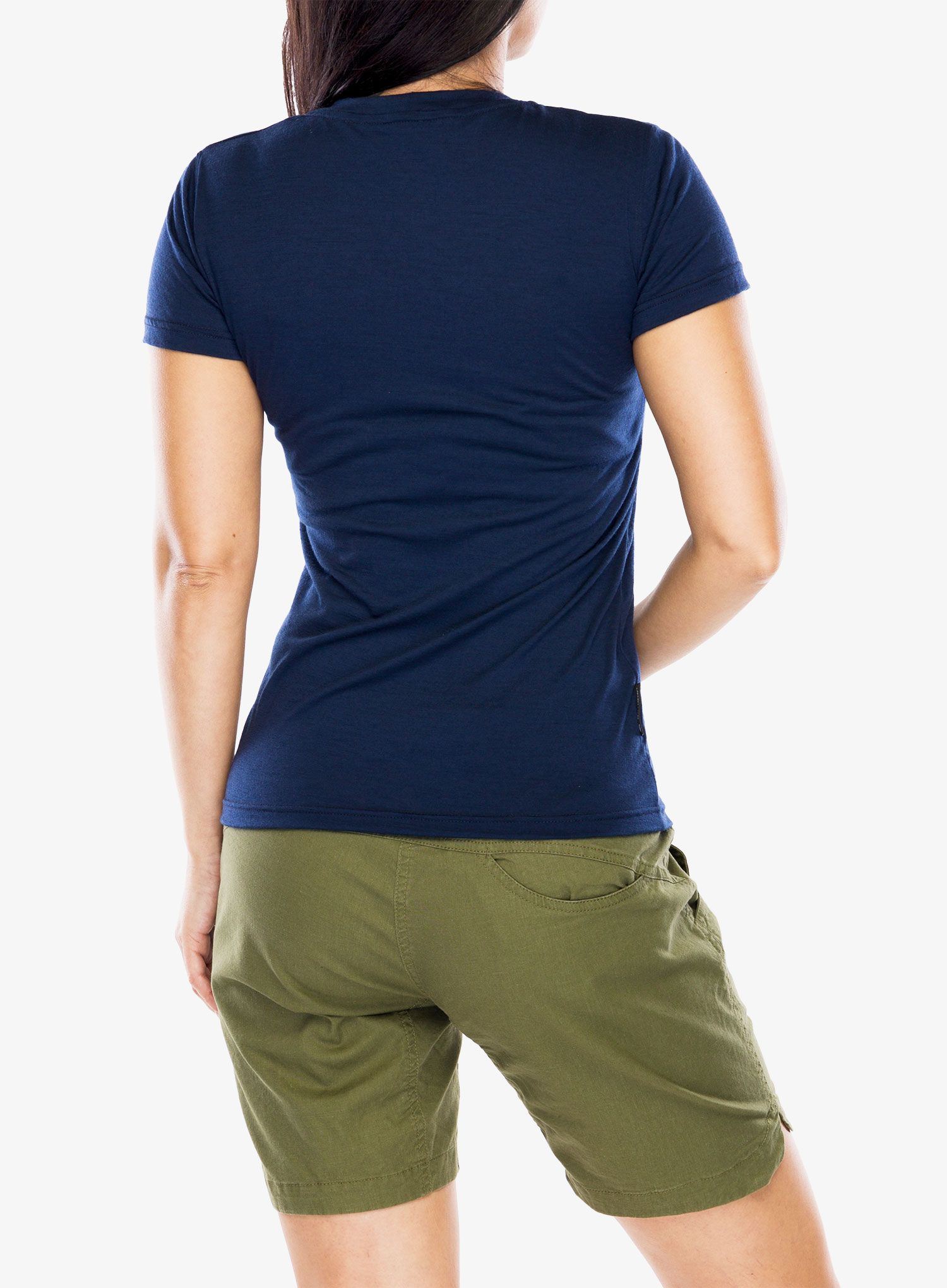 Tricou femei Sensor Merino Active PT Tee S/S - deep blue mountains