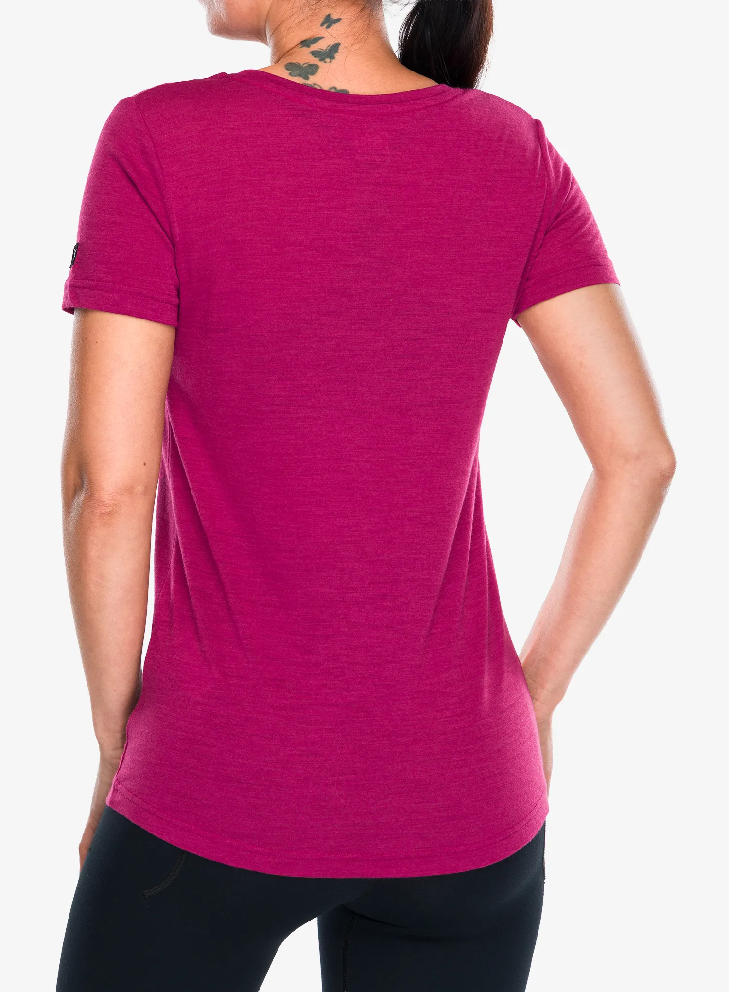 Tricou femei Super.natural Running Tee - anemone/feather grey