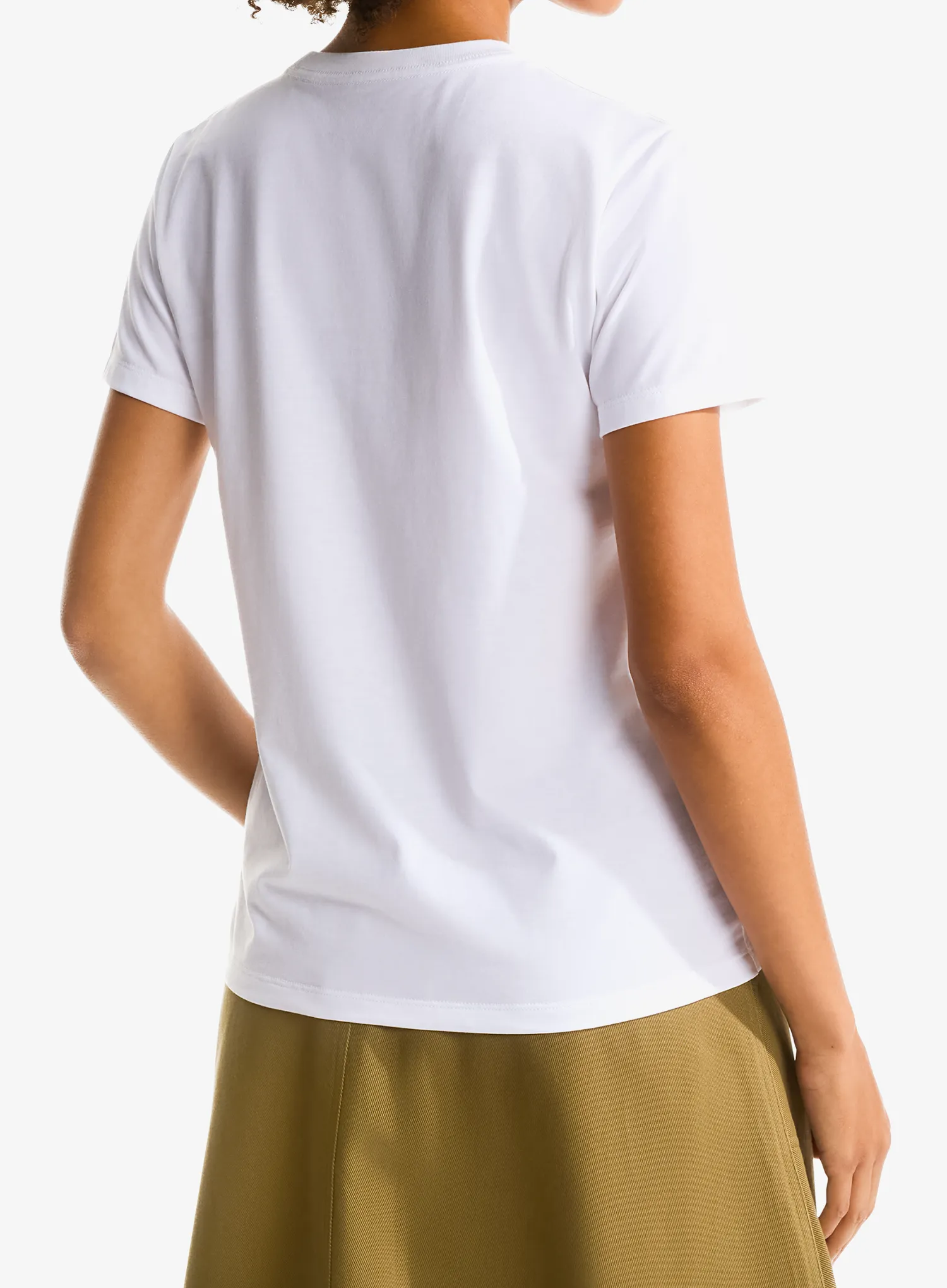 Tricou femei The North Face Evolution Simple Dome Slim Short Sleeve - tnf white