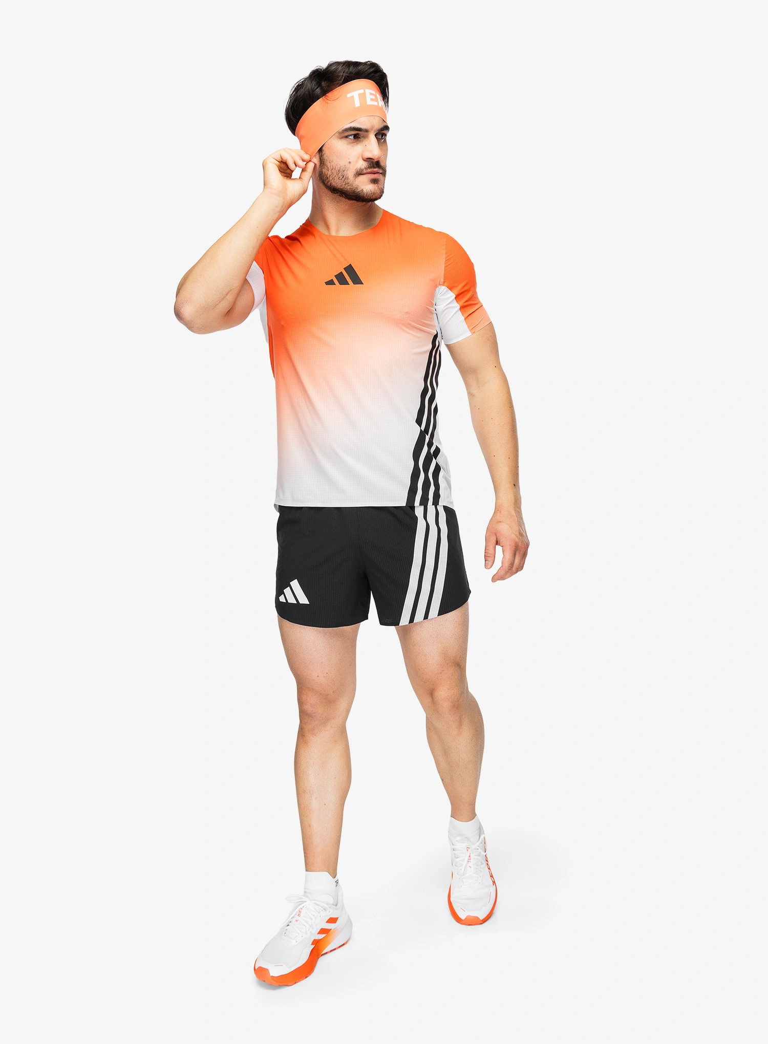 Tricou alergare adidas TERREX Xperior Pro Tee - white/semi impact orange