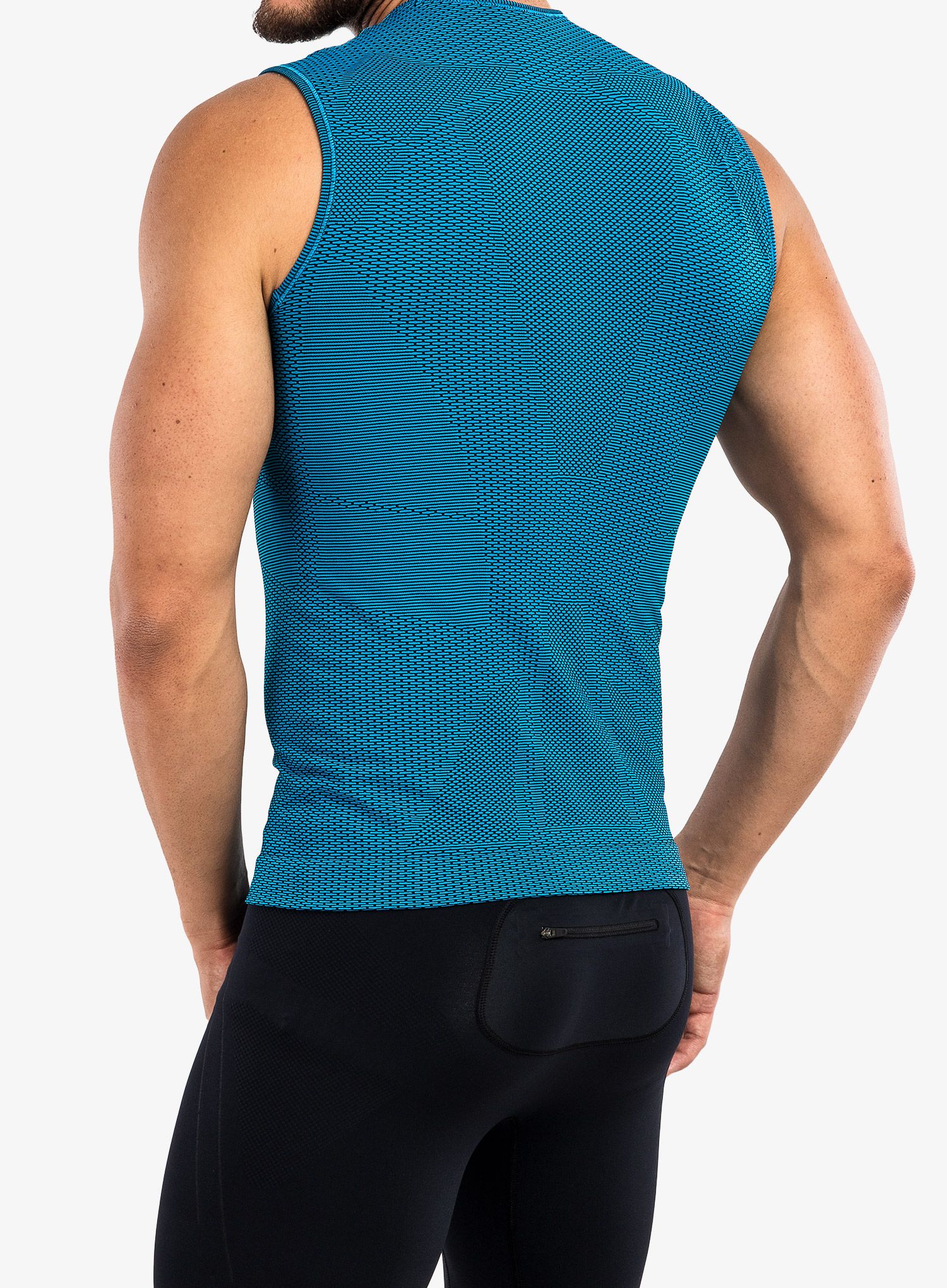 Tricou alergare barbati Brubeck 3D Run PRO Tank Top - blue