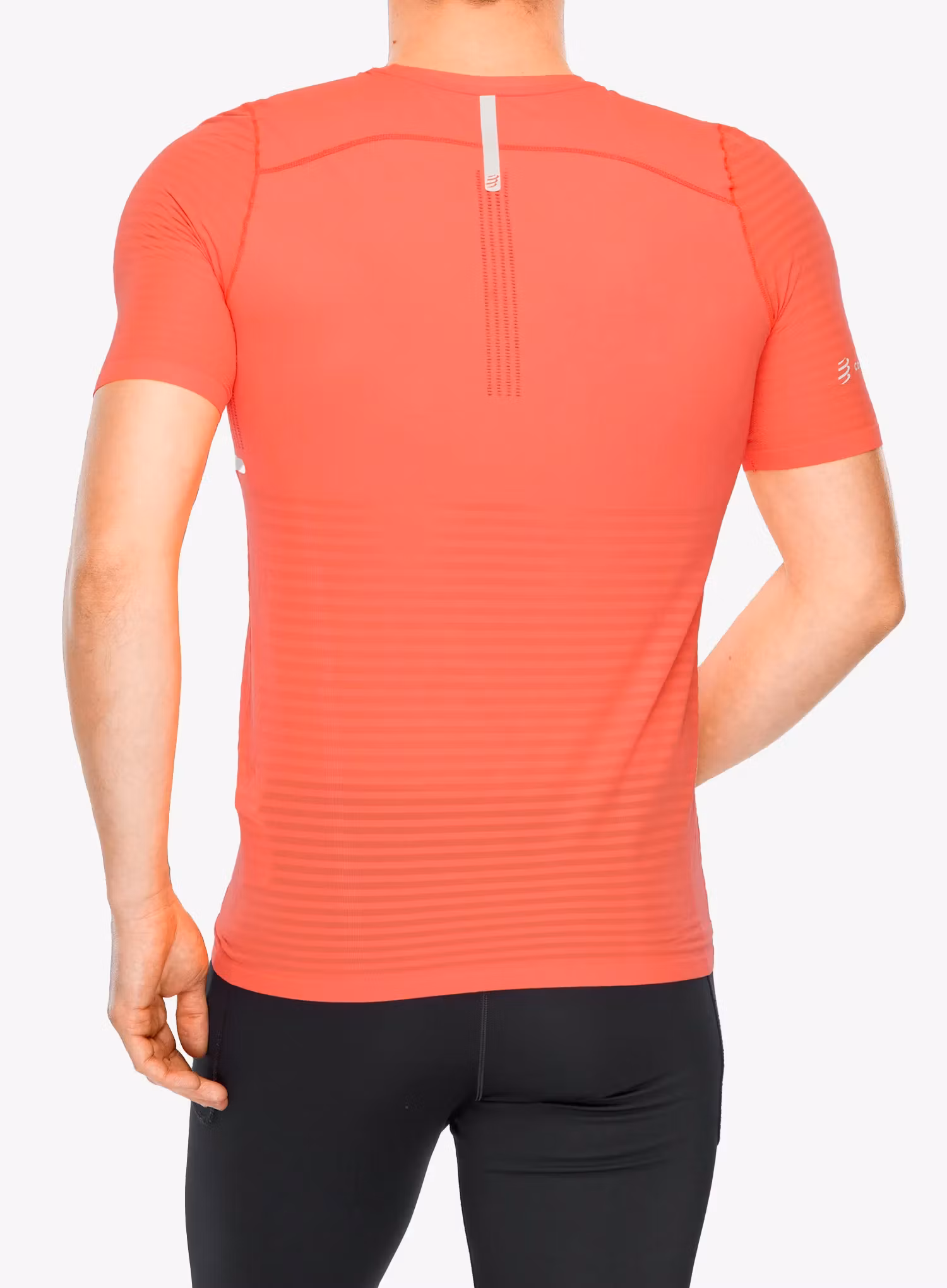 Tricou alergare Compressport Pro Racing S/S Tshirt - fluo red