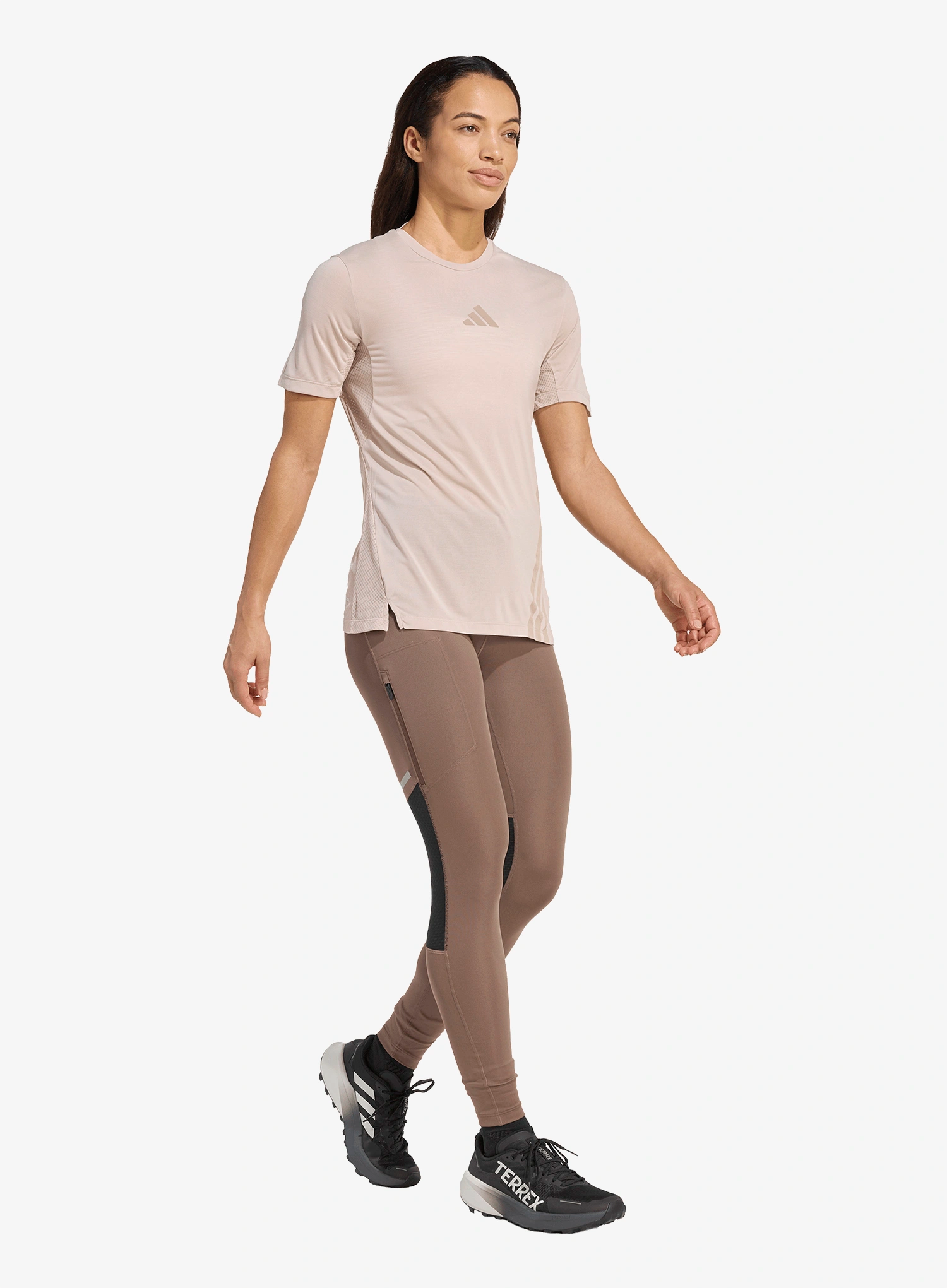 Tricou alergare femei adidas TERREX Xperior Climacool Tee - wonder taupe