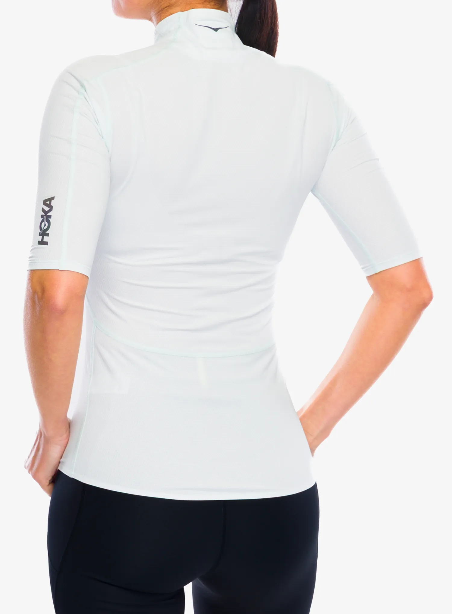 Tricou alergare femei Hoka SkyBreeze Short Sleeve - tundra