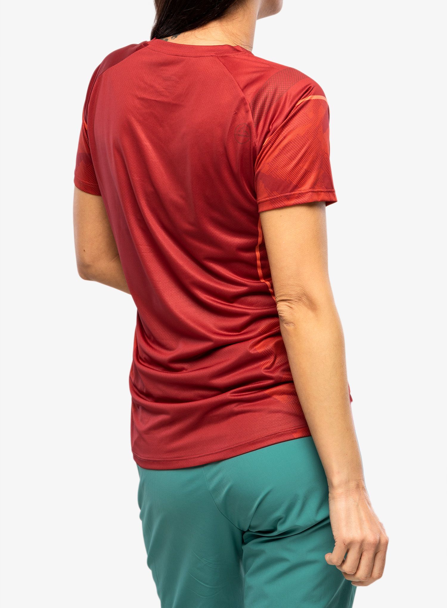 Tricou alergare femei La Sportiva Pacer T-Shirt - velvet/cherry tomato