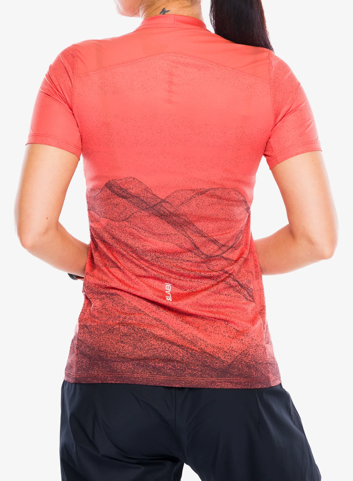 Tricou alergare femei Salomon S/Lab Ultra Tee - aop burnt siege