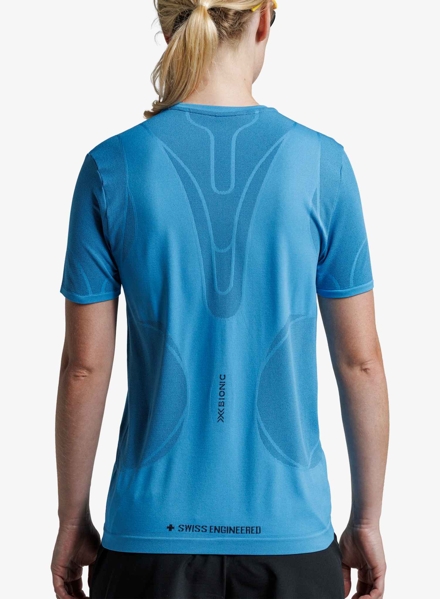 Tricou alergare femei X-Bionic Xceed Run Perform Shirt - eternal ice/ice