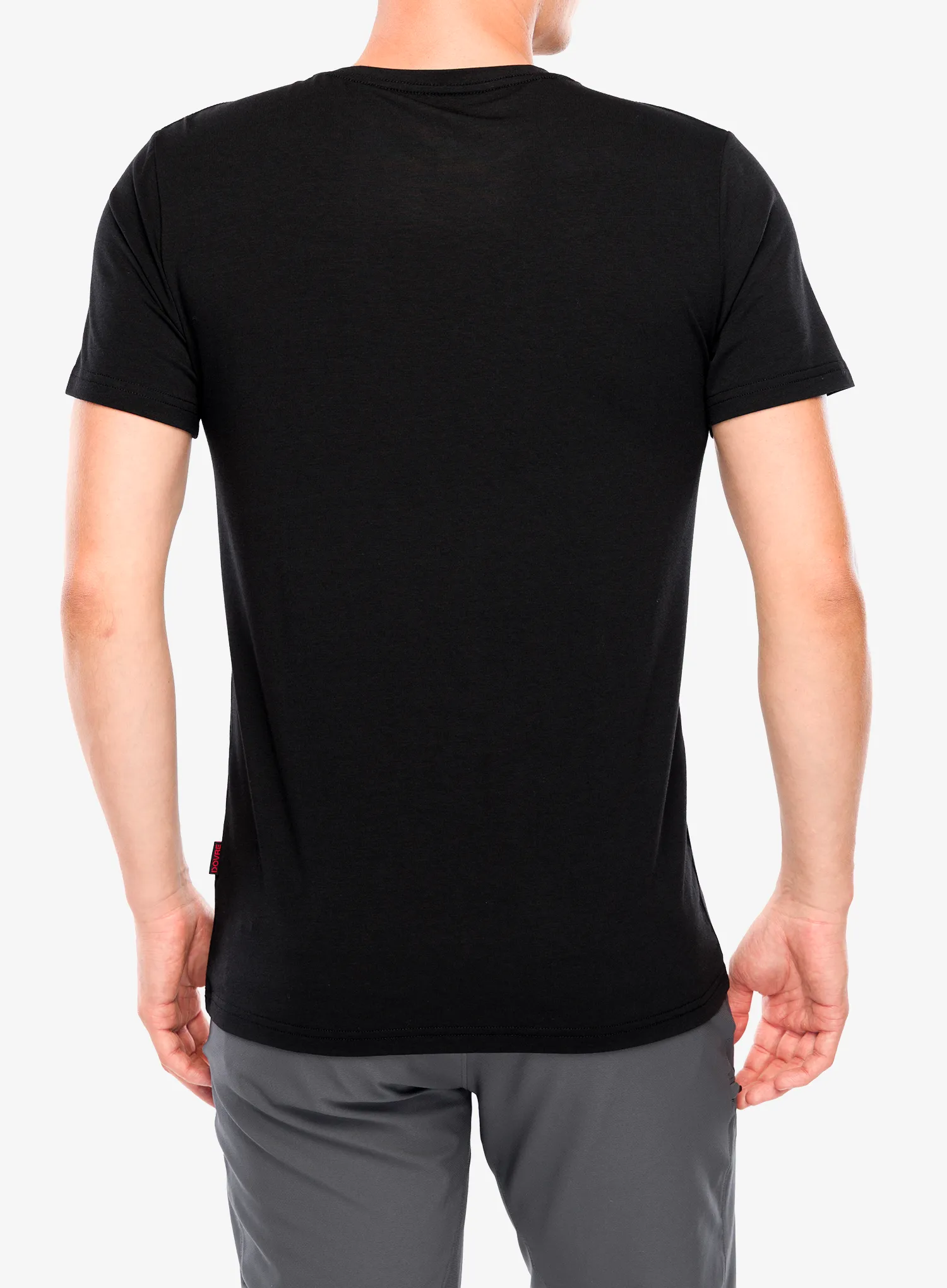 Tricou Dovre O-neck Bamboo Viscose T-shirt - black