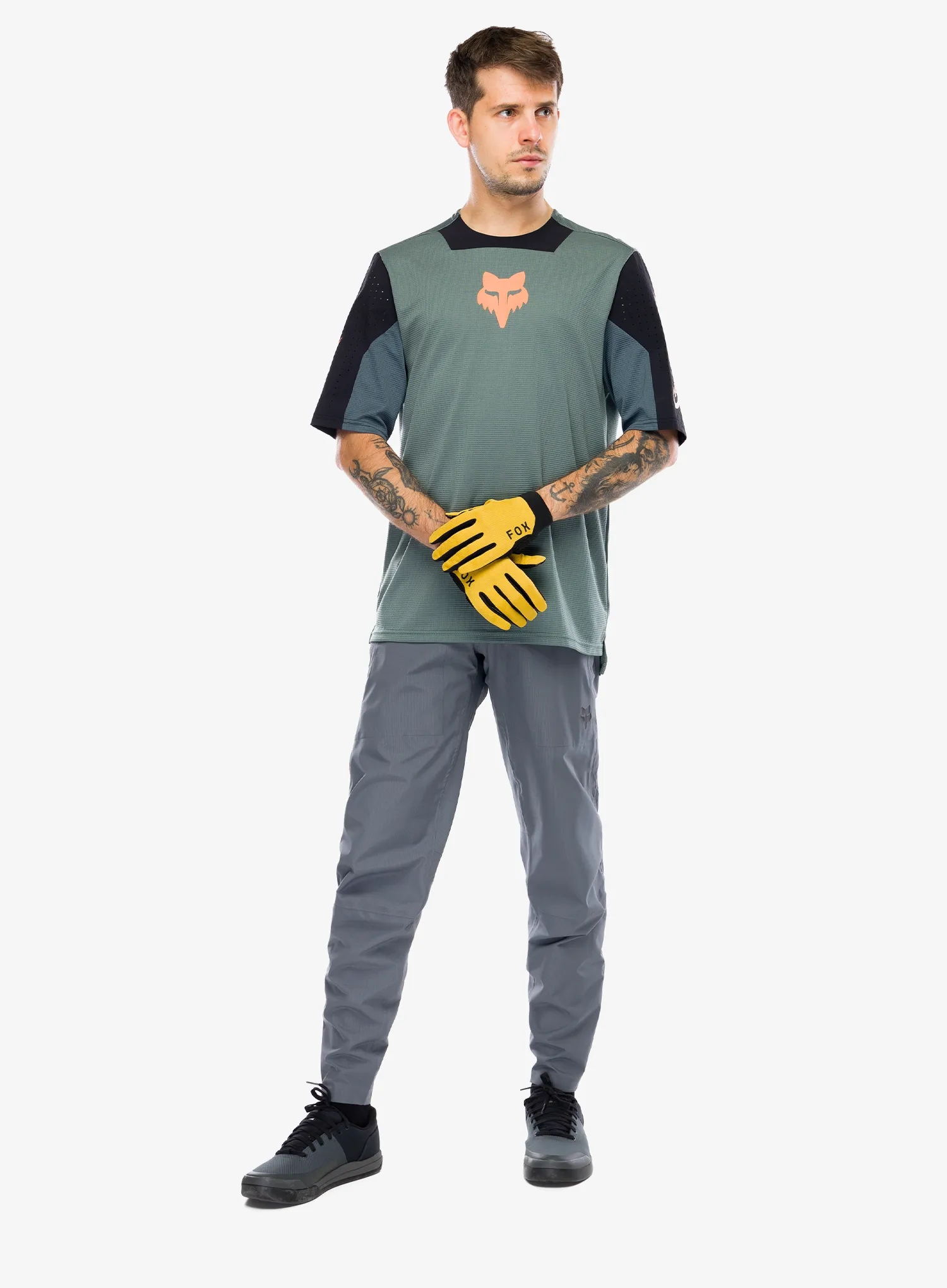 Tricou enduro Fox Defend SS Jersey Creation - sage