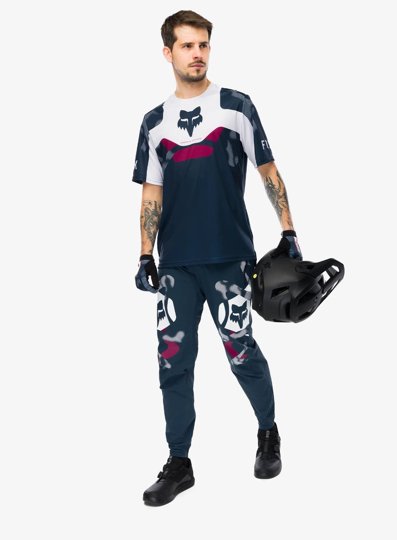 Tricou enduro Fox Ranger SS Jersey Tactile - white