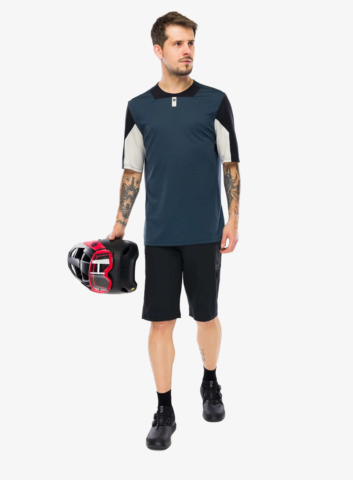 Tricou Fox Defend SS Jersey - galaxy blue