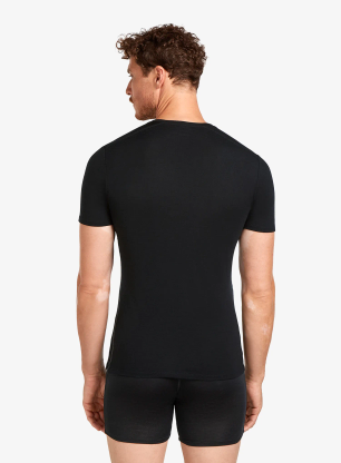Tricou barbati Icebreaker Anatomica S/S V - black