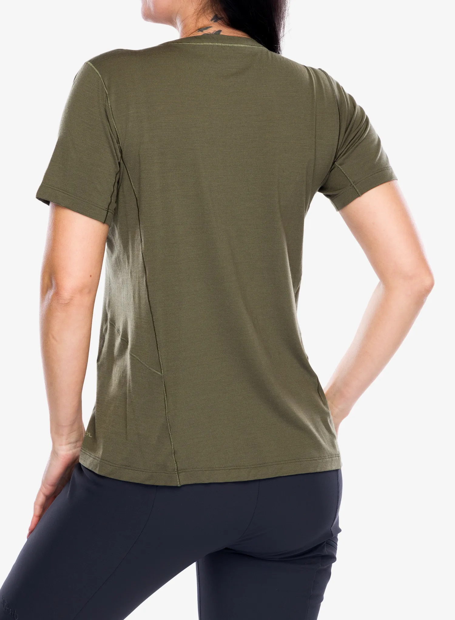 Tricou cu lana merinos femei Arcteryx Lana Merino Wool Crew SS  - tatsu
