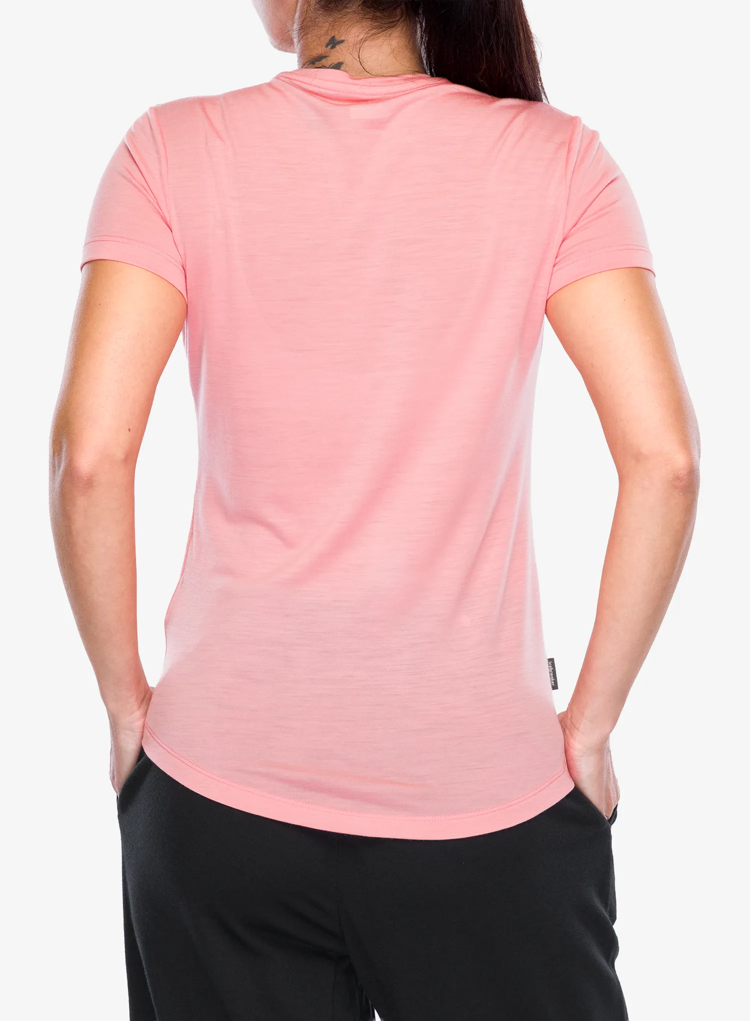 Tricou cu lana merinos femei Icebreaker Merino 125 Cool-Lite Sphere III SS Tee - acid pink