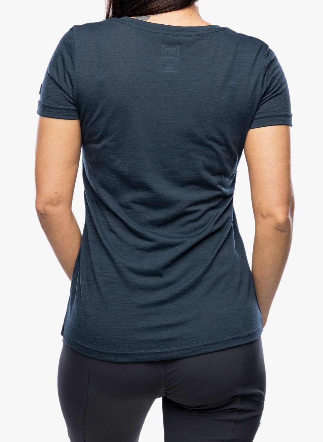 Tricou cu lana merinos femei Super.natural Preikestolen Cliffs Tee - blueberry/feather grey/copper