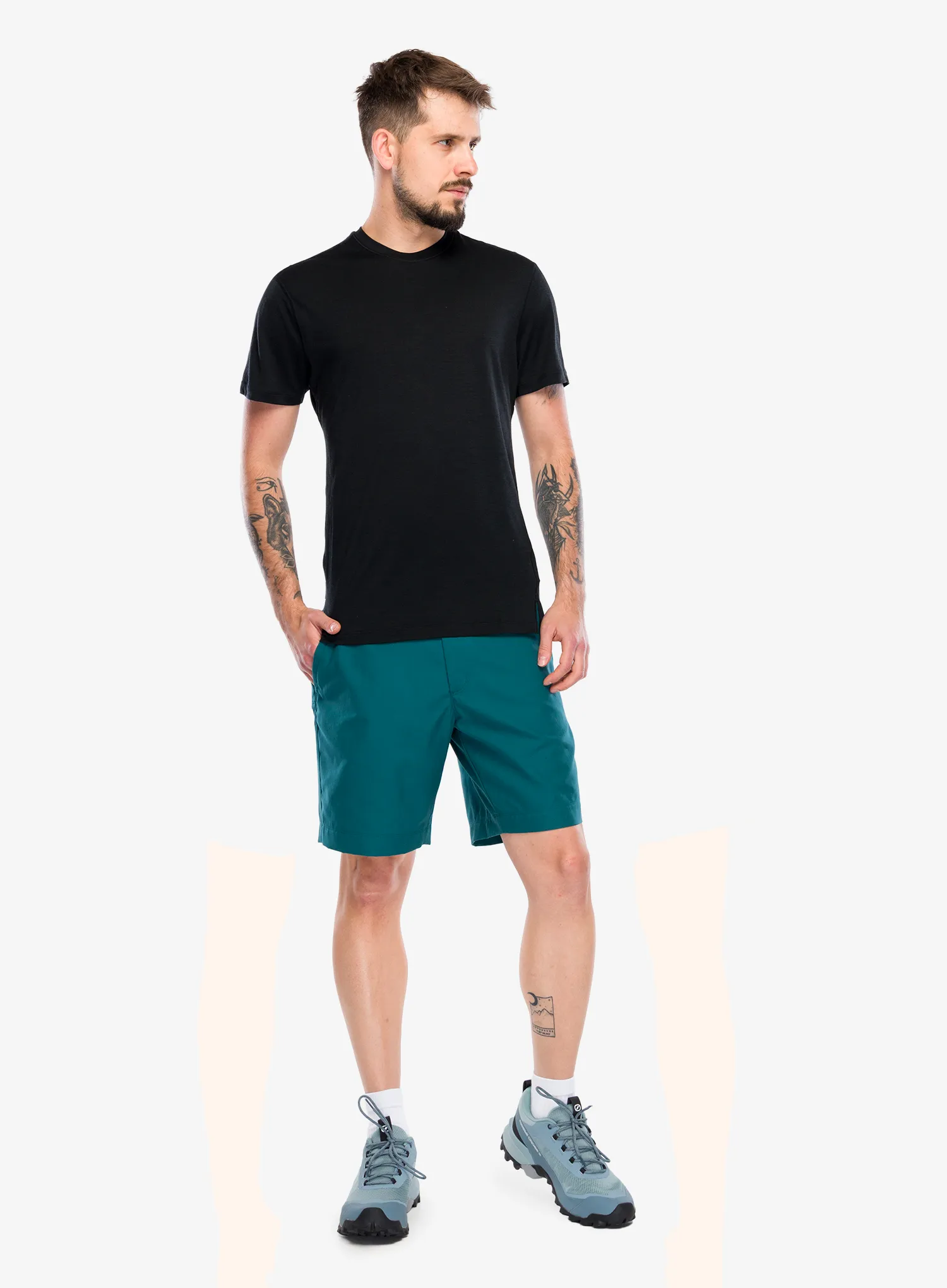 Tricou lana merinos Icebreaker Merino 150 Ace SS Tee - black