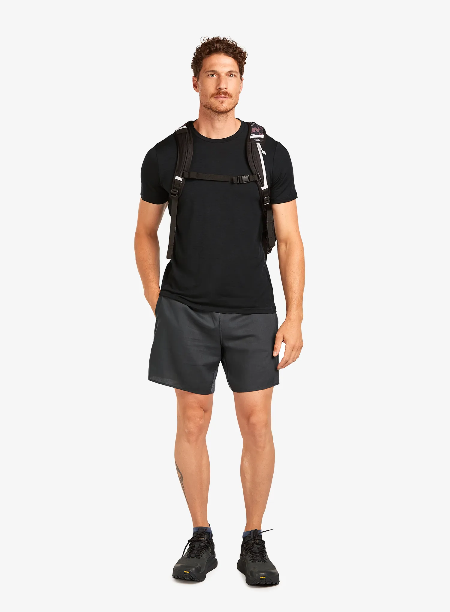 Tricou lana merinos Icebreaker Merino 150 Tech Lite III SS Tee - black