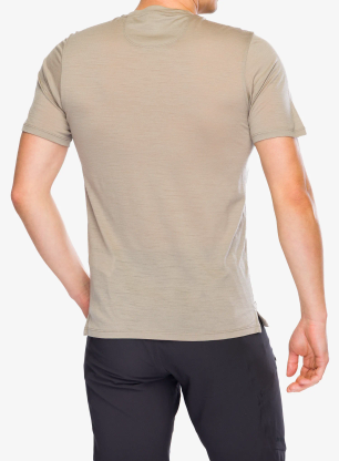 Tricou lana merinos Patagonia Cap Cool Merino Graphic Shirt - strata stripe/seabird grey