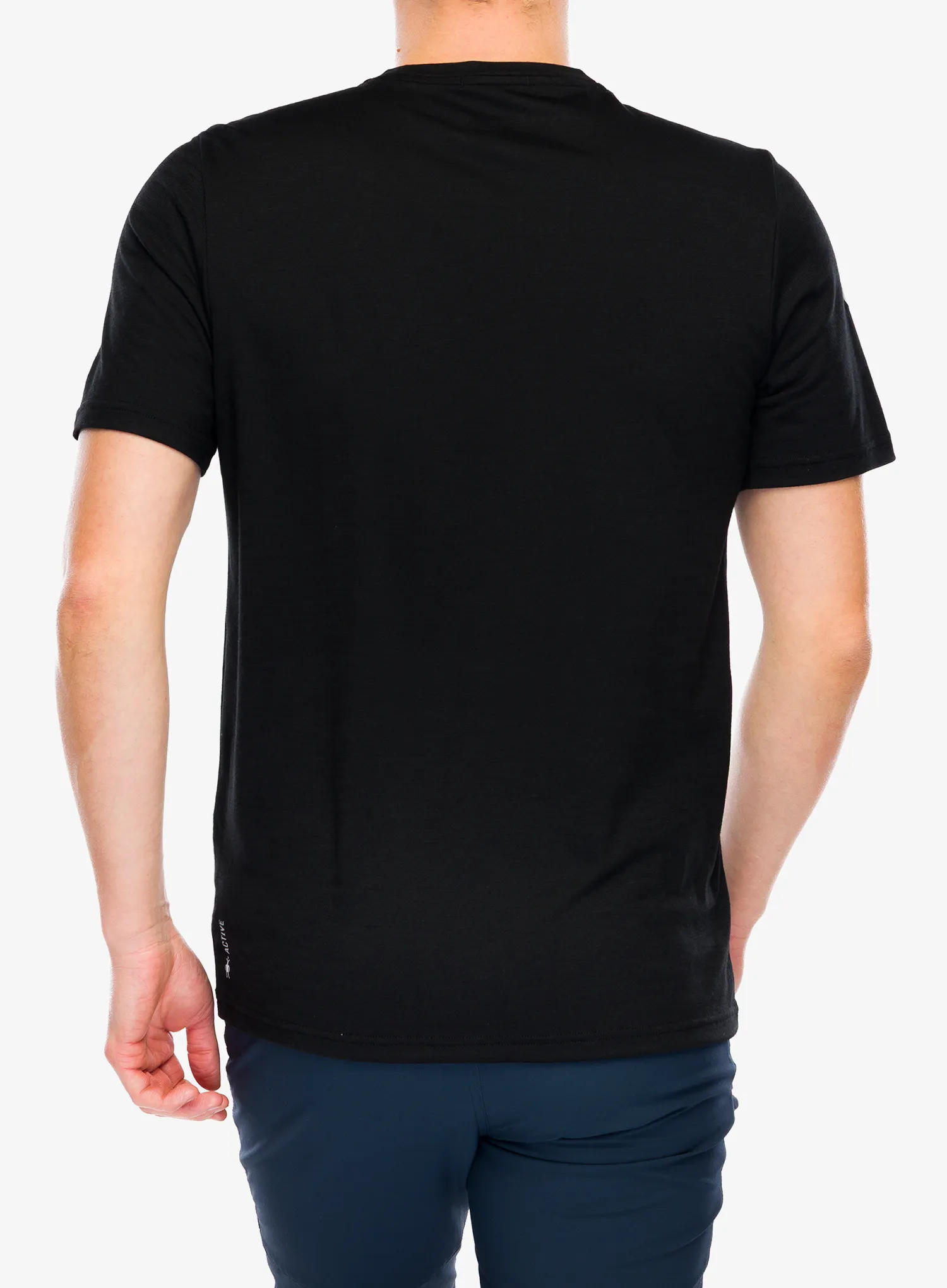 Tricou lana merinos Smartwool Active Short Sleeve - black