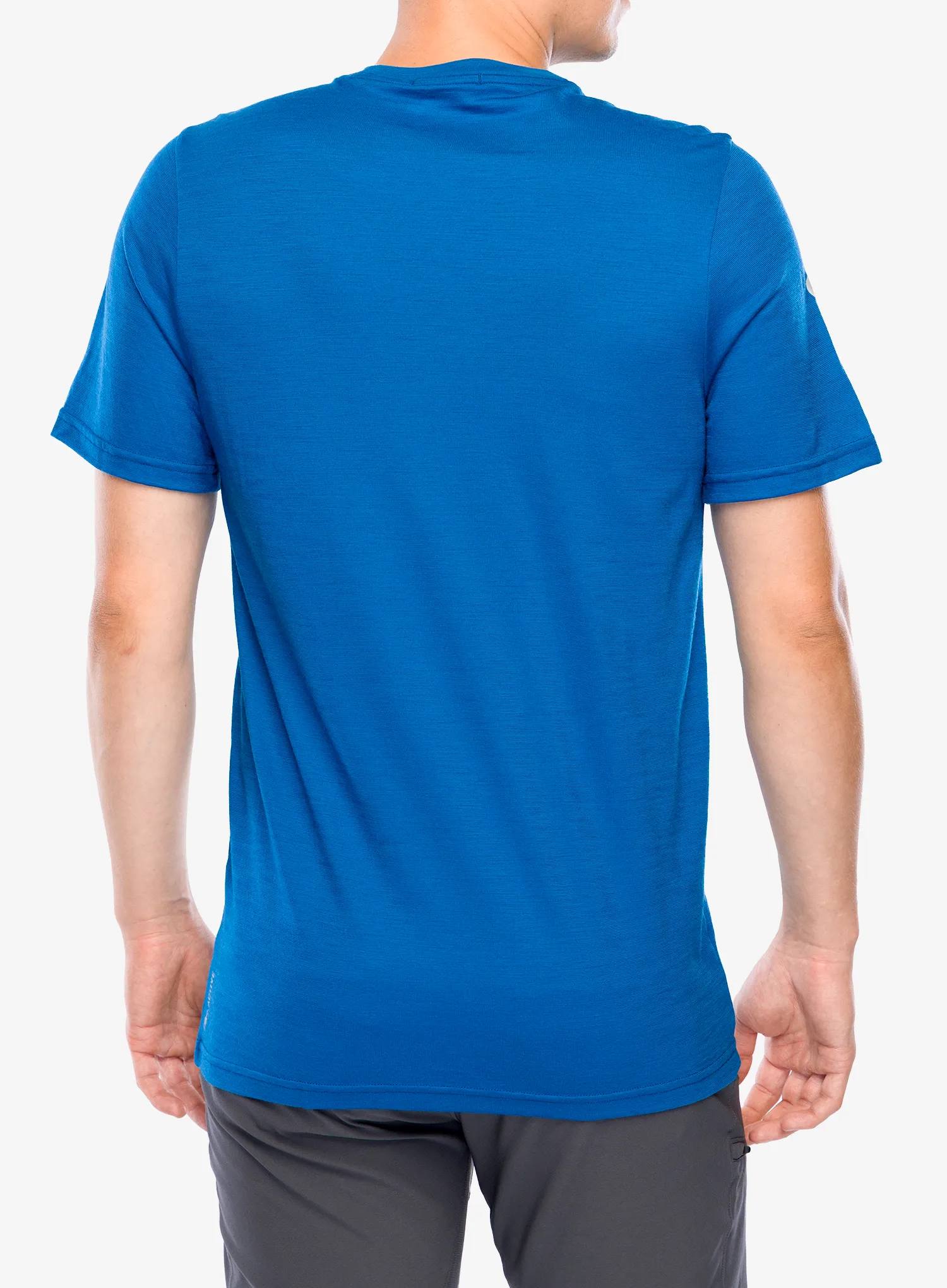 Tricou lana merinos Smartwool Peak Energy Active Short Sleeve Graphic Tee - nival blue
