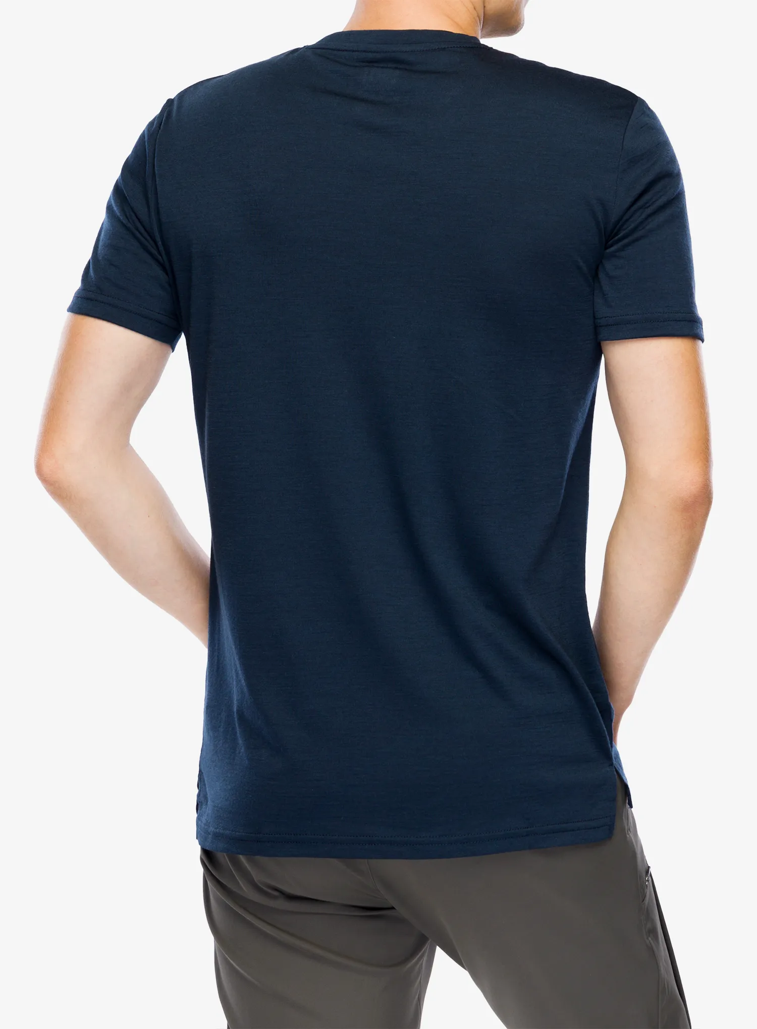 Tricou lana merinos Super.natural Bio J 7 Peaks Tee - blueberry/feather grey