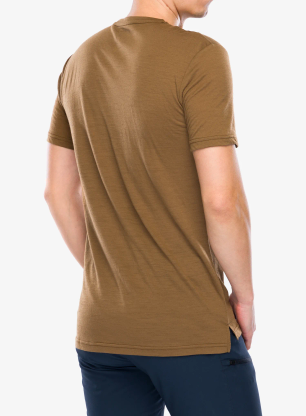 Tricou lana merinos Super.natural Carabineri Tee - kangaroo/jet black