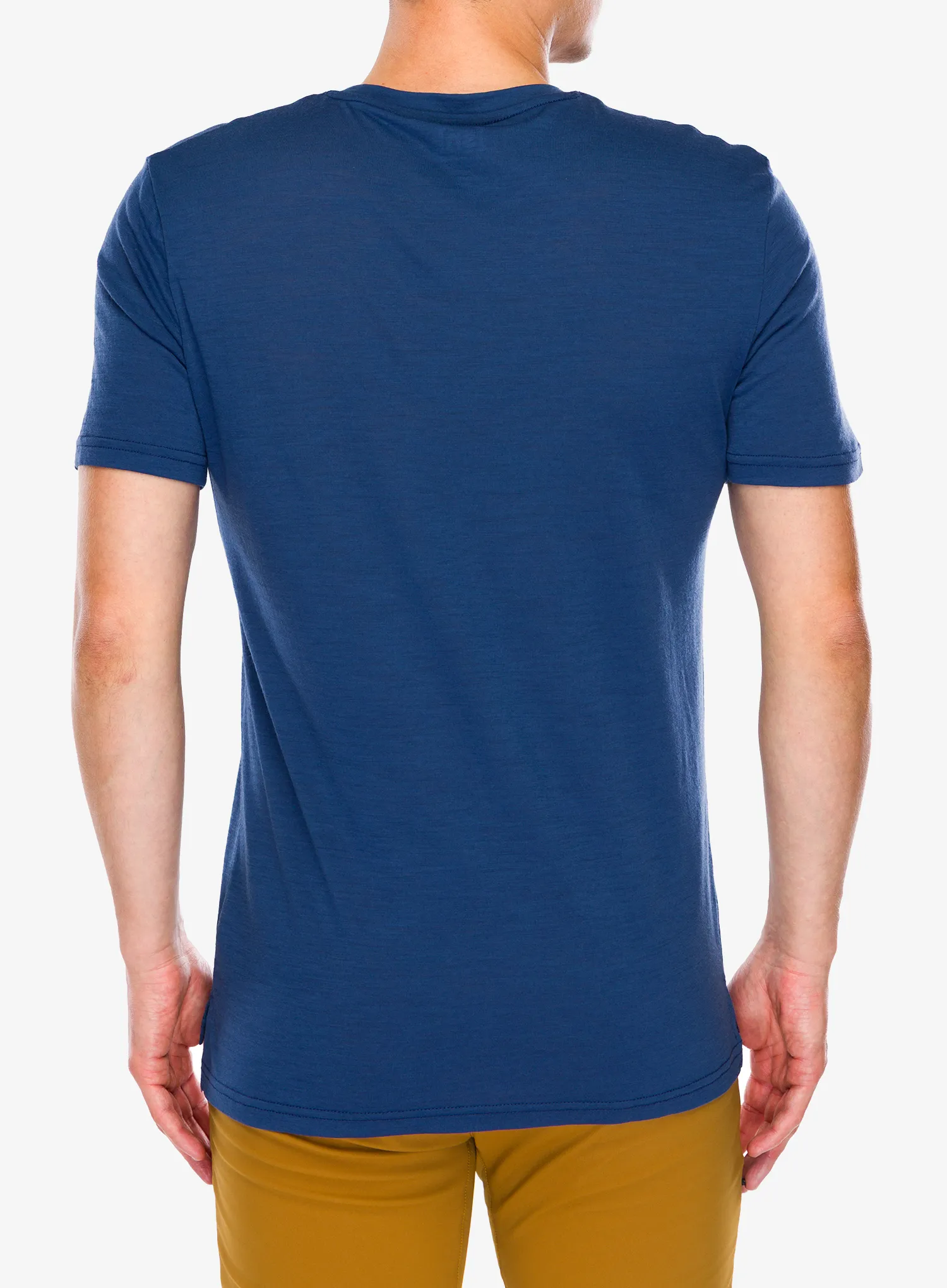 Tricou lana merinos Super.natural Carabineri Tee - ocean blue/blueberry