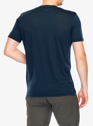 Tricou lana merinos Super.natural Hiking Tee - blueberry/vapor grey