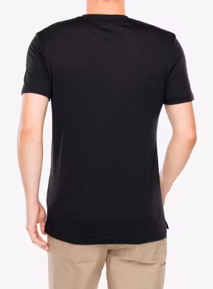 Tricou lana merinos Super.natural Jumping Jack Tee - jet black/feather grey