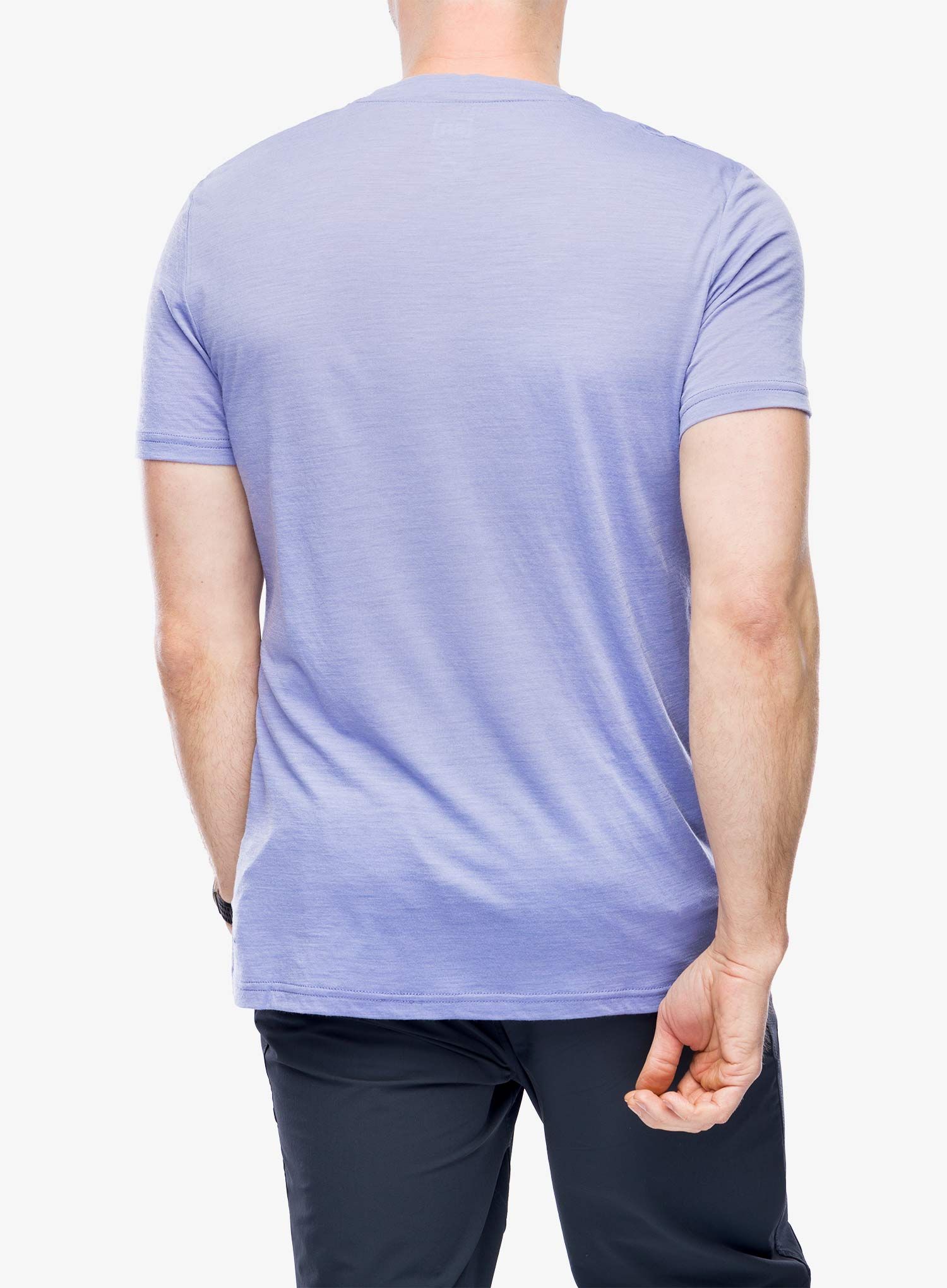 Tricou lana merinos Super.natural Sn Sailor Tee - blue violet/black/red