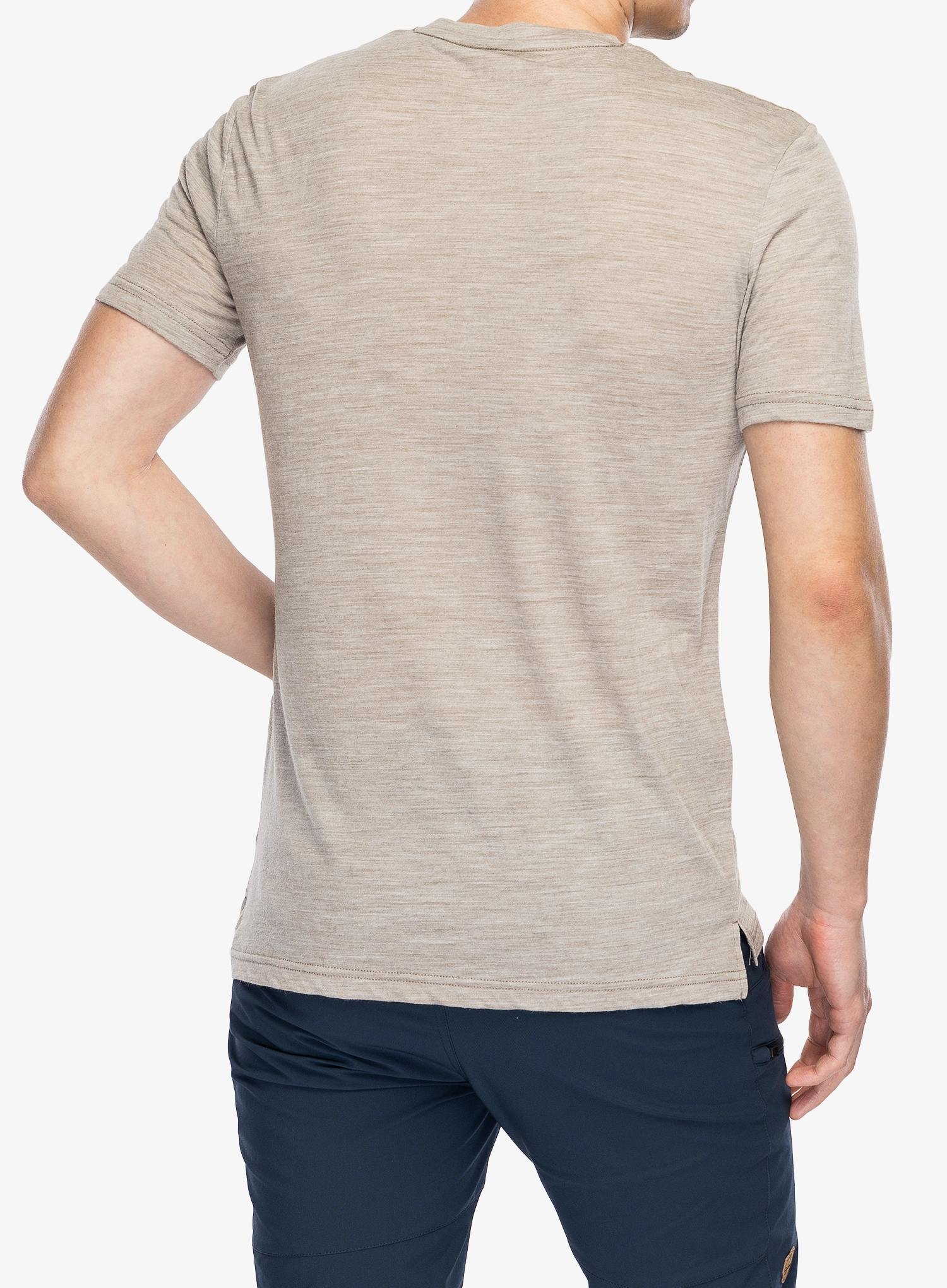 Tricou lana merinos Super.natural Sn Sailor Tee - v.khaki mel/b.ink/h.risk red