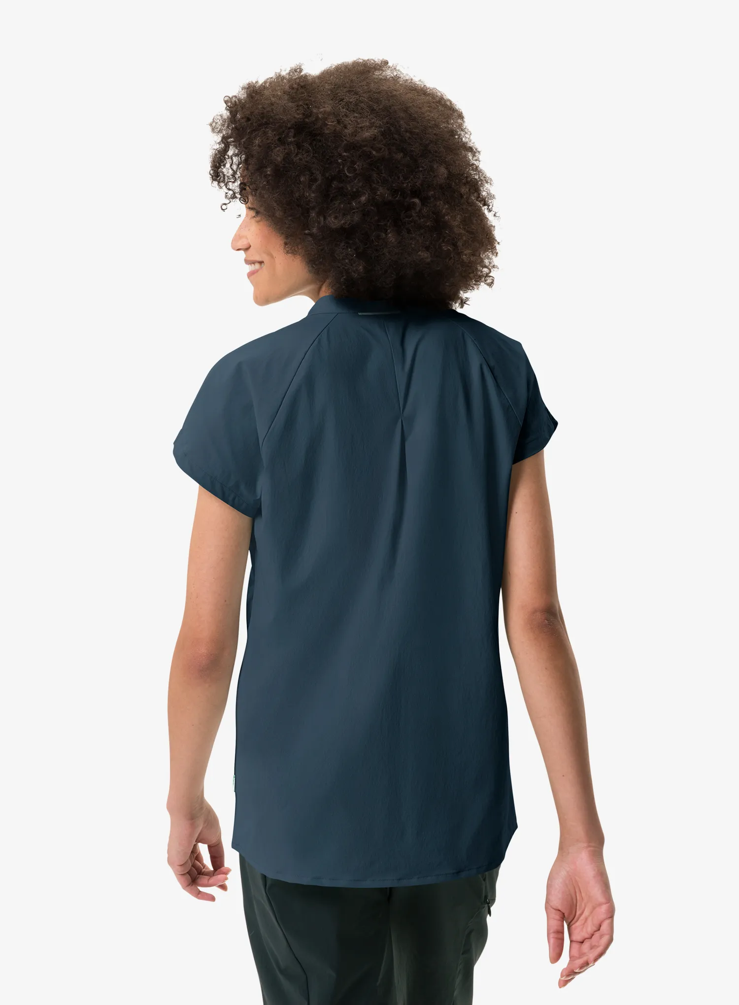 Tricou polo femei Vaude Yaras SL Shirt II - dark sea uni