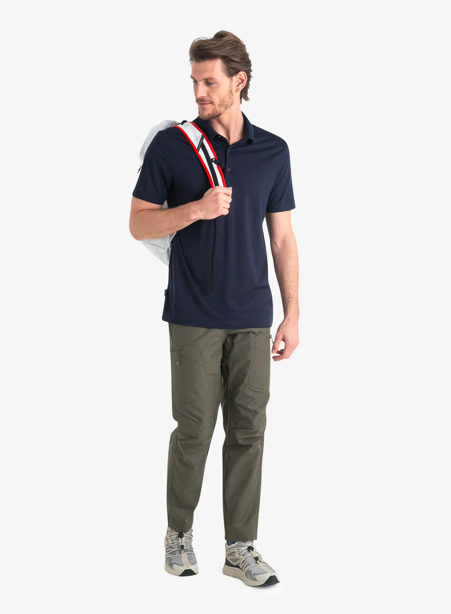 Tricou polo Icebreaker Merino 150 Tech Lite III SS Polo - midnight navy