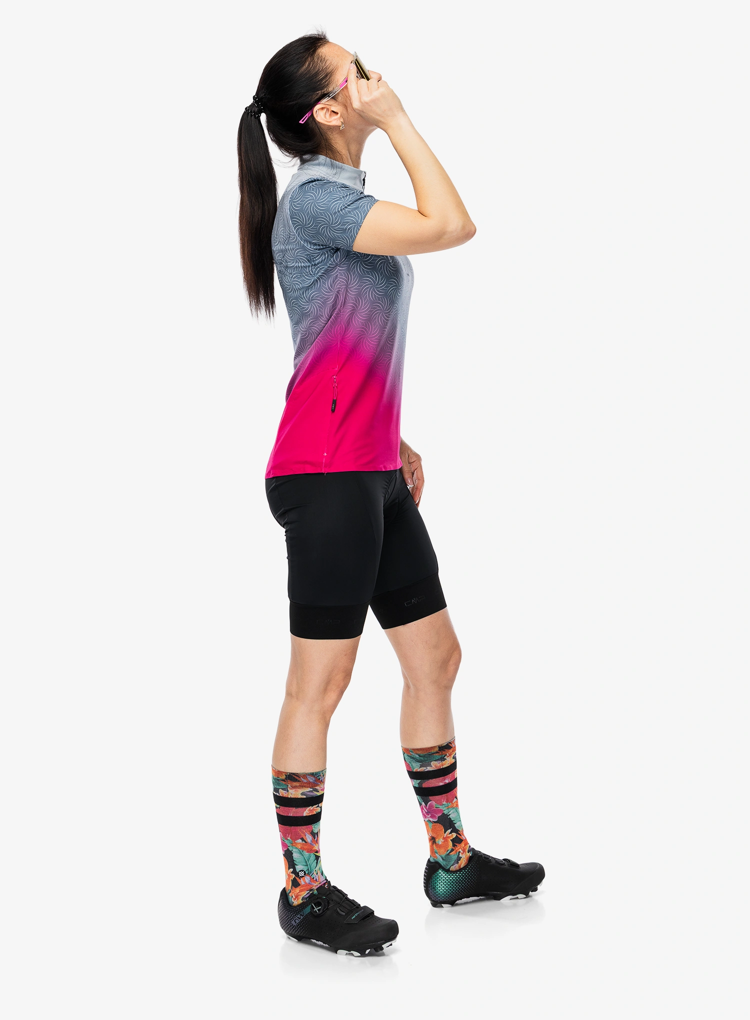 Tricou ciclism femei CMP Talya T-Shirt - sky blue/magenta
