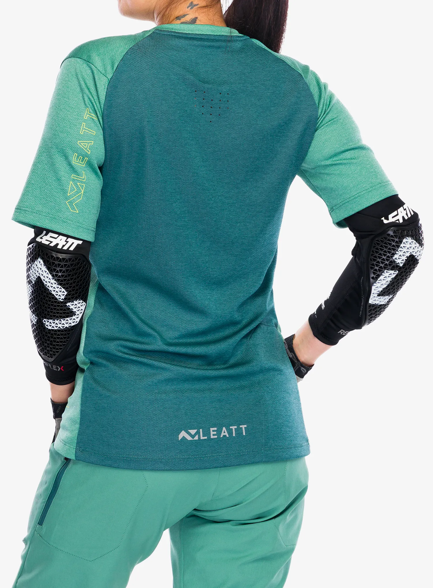 Tricou ciclism femei Leatt Jersey MTB Trail 2.0 - lagoon