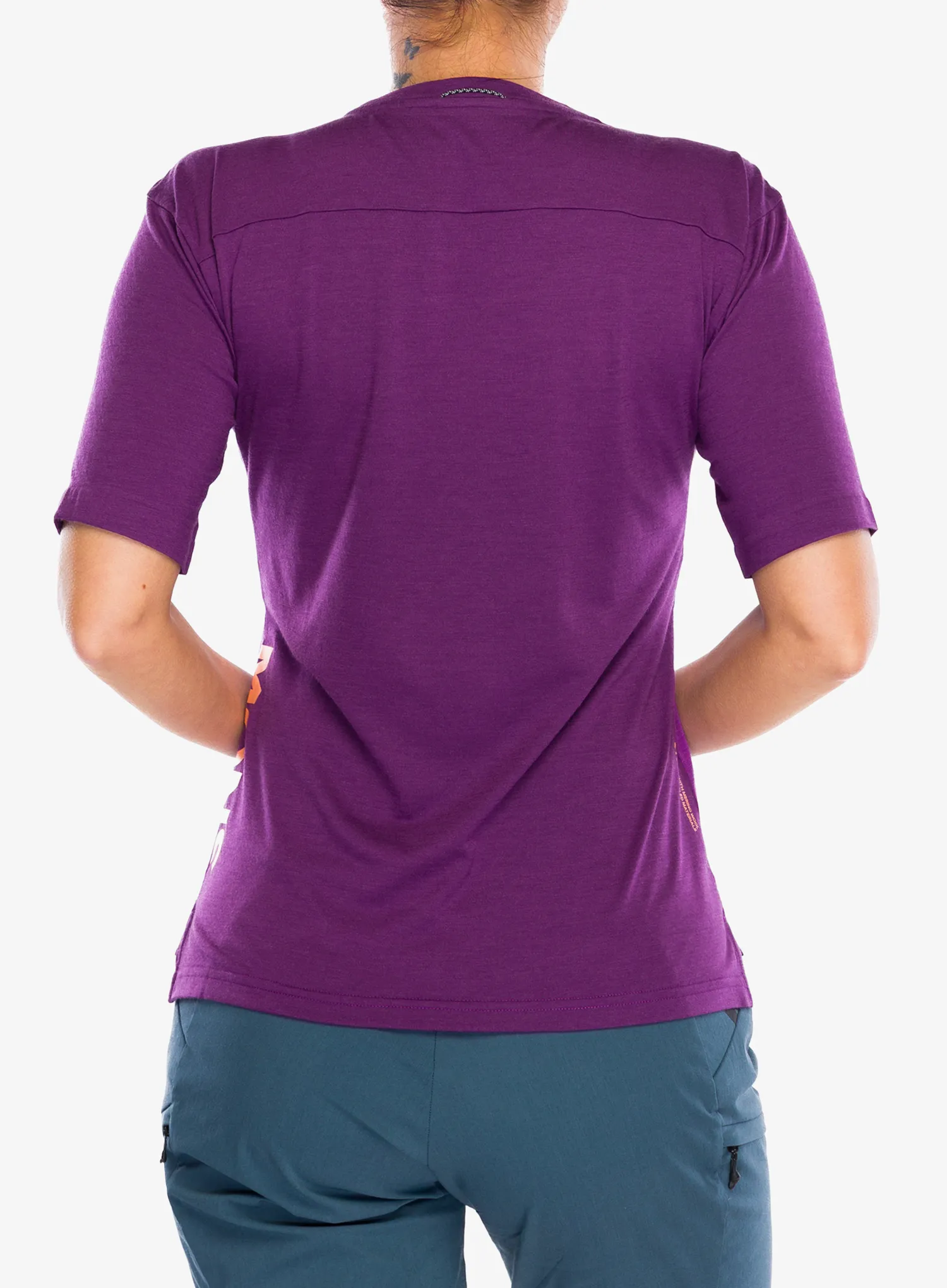 Tricou ciclism femei Mons Royale Diversion Merino Bike Jersey Short Sleeve - violet/berry