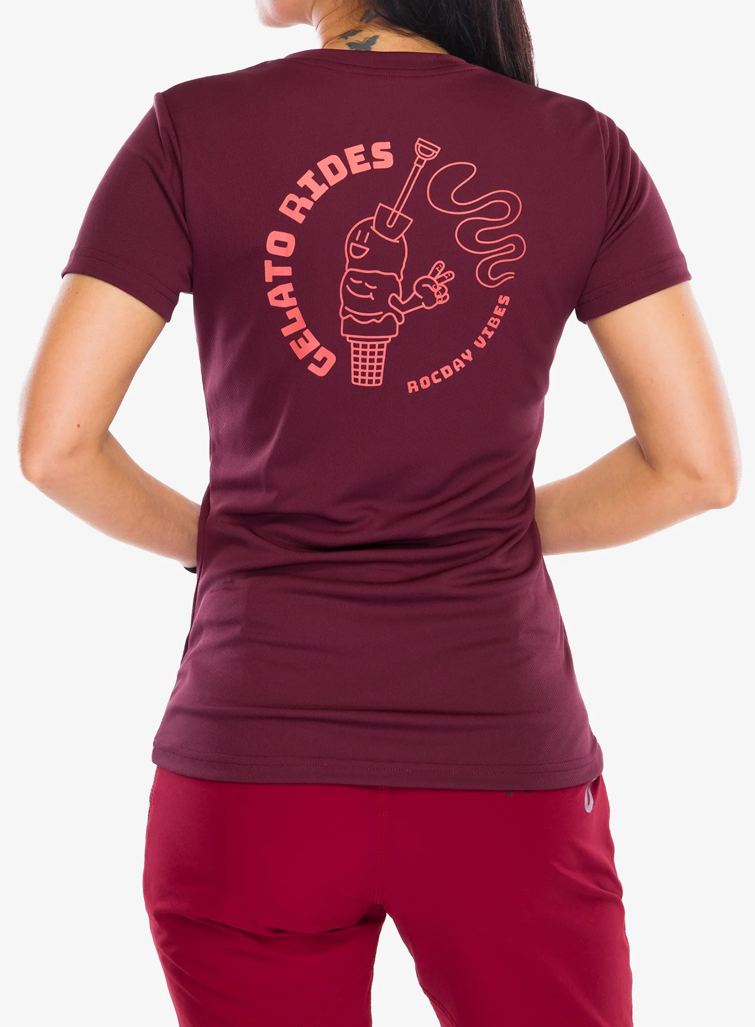 Tricou ciclism femei Rocday Gelato Short Sleeve - red