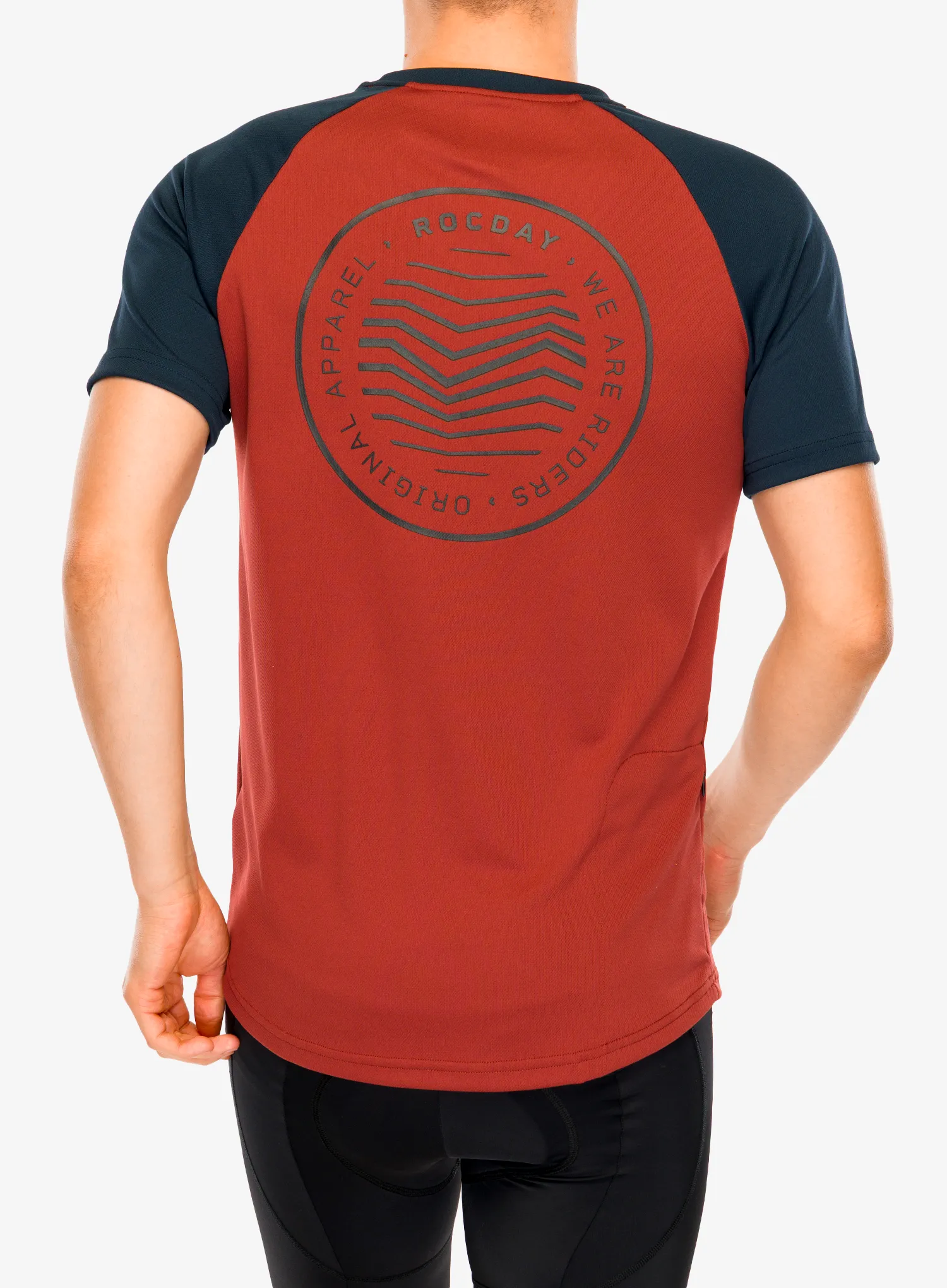 Tricou ciclism Rocday Gravel - navy blue/red