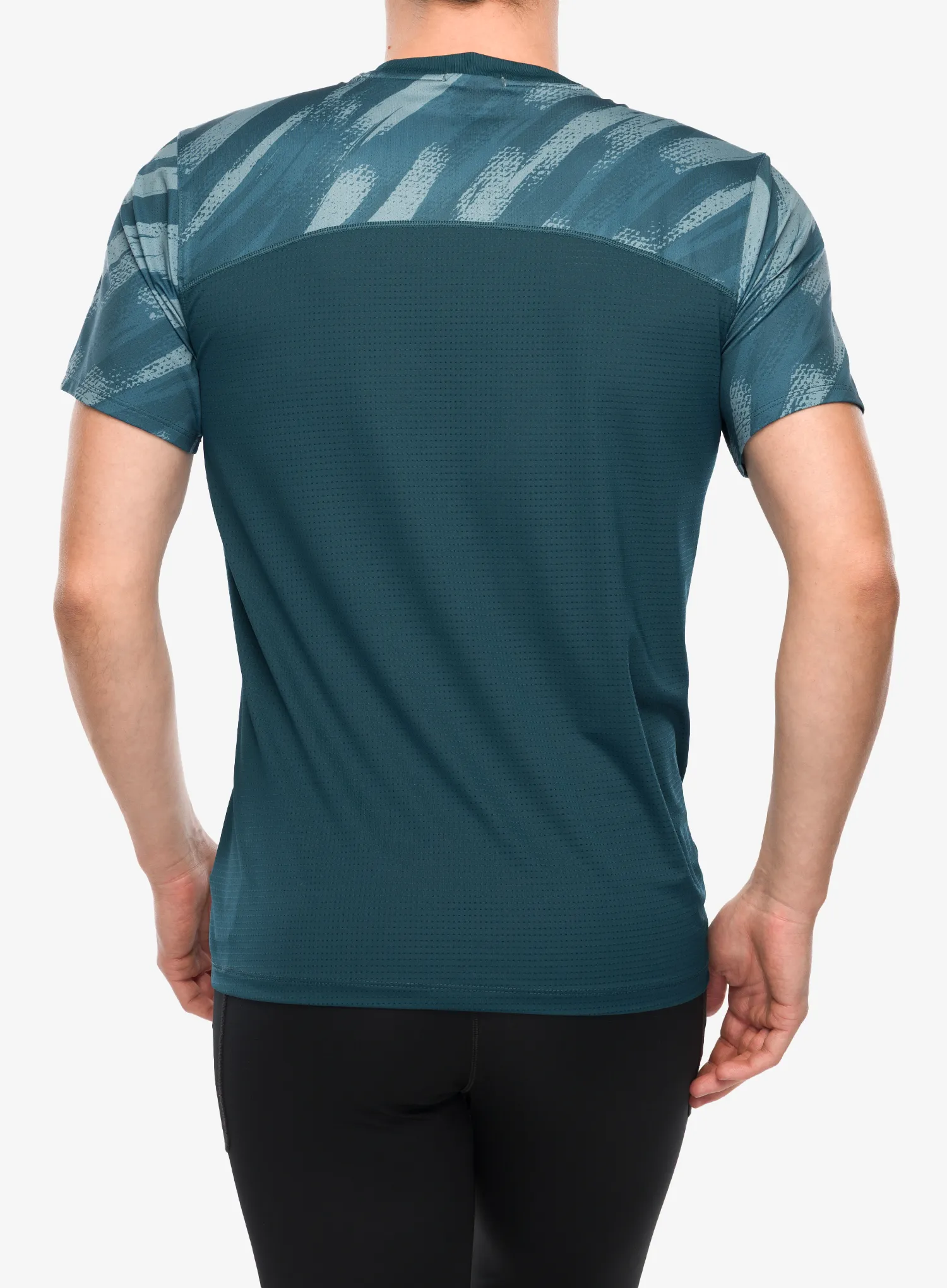 Tricou uscare rapida Brooks Atmosphere Short Sleeve 3.0 - ultra print/deep sea