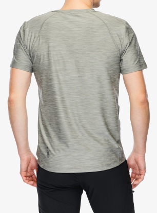 Tricou uscare rapida CMP Toto T-Shirt Melange Stretch Jersey - sage mel