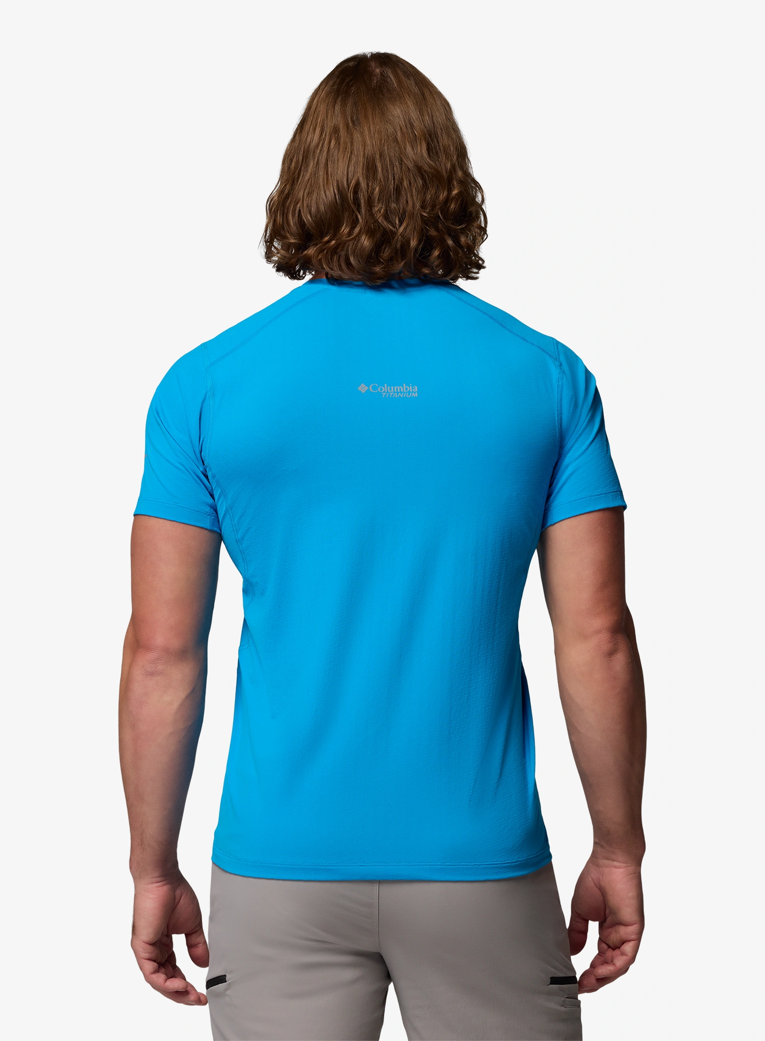 Tricou uscare rapida Columbia Diamond Peak Pro Short Sleeve - compass blue