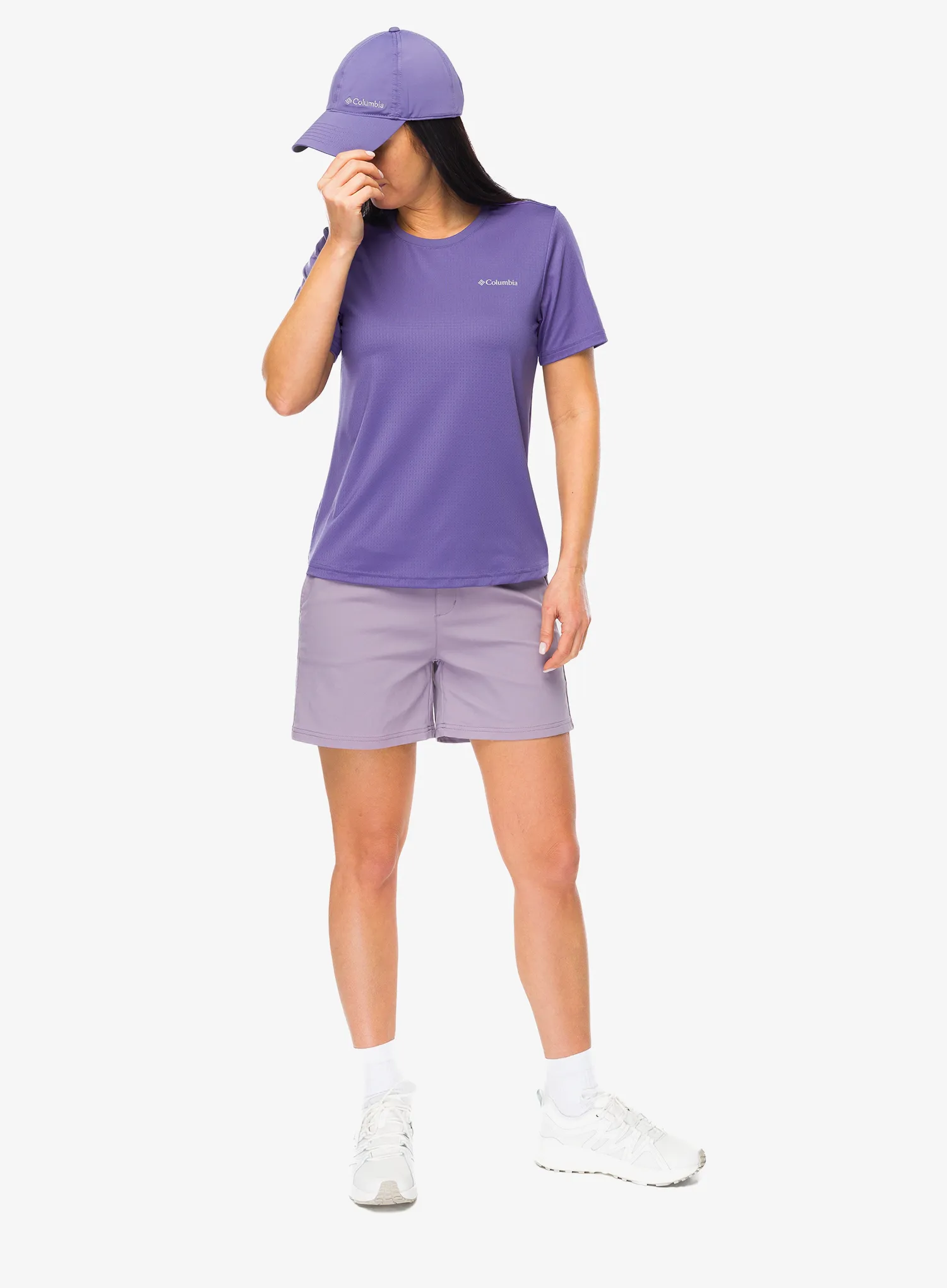 Tricou uscare rapida femei Columbia Wild Springs S/S - stormwatch