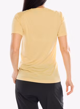 Tricou uscare rapida femei Fjallraven Abisko Day Hike SS - mais yellow