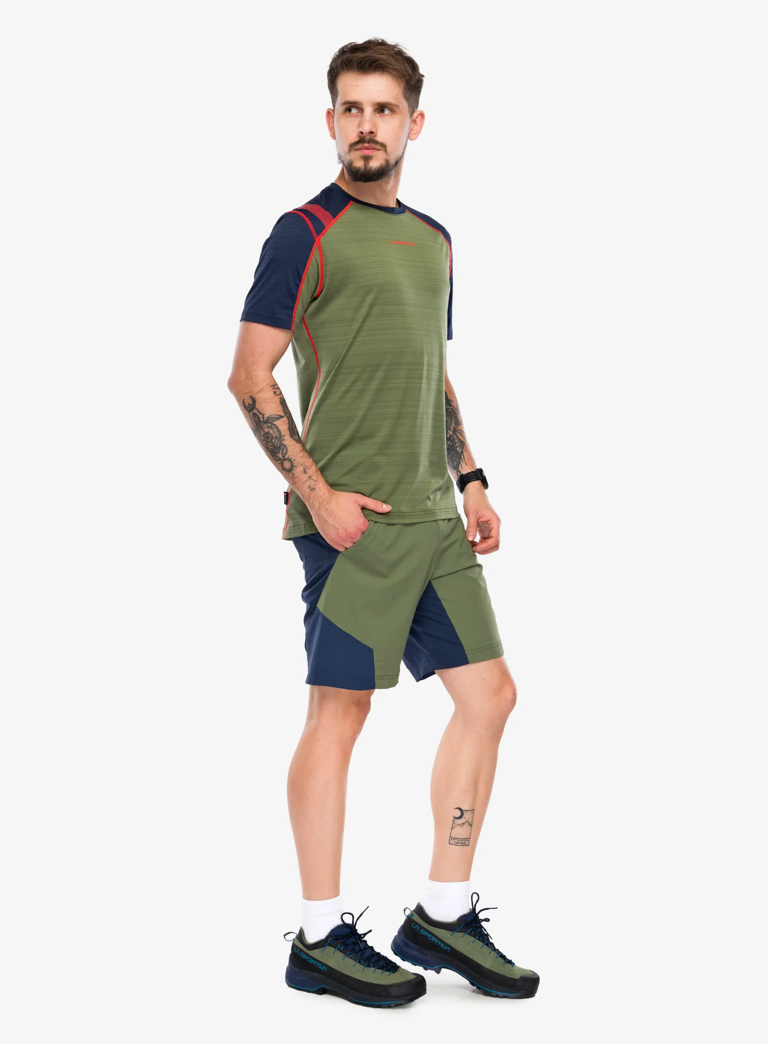 Tricou uscare rapida La Sportiva Sunfire T-Shirt - cypress/night sky