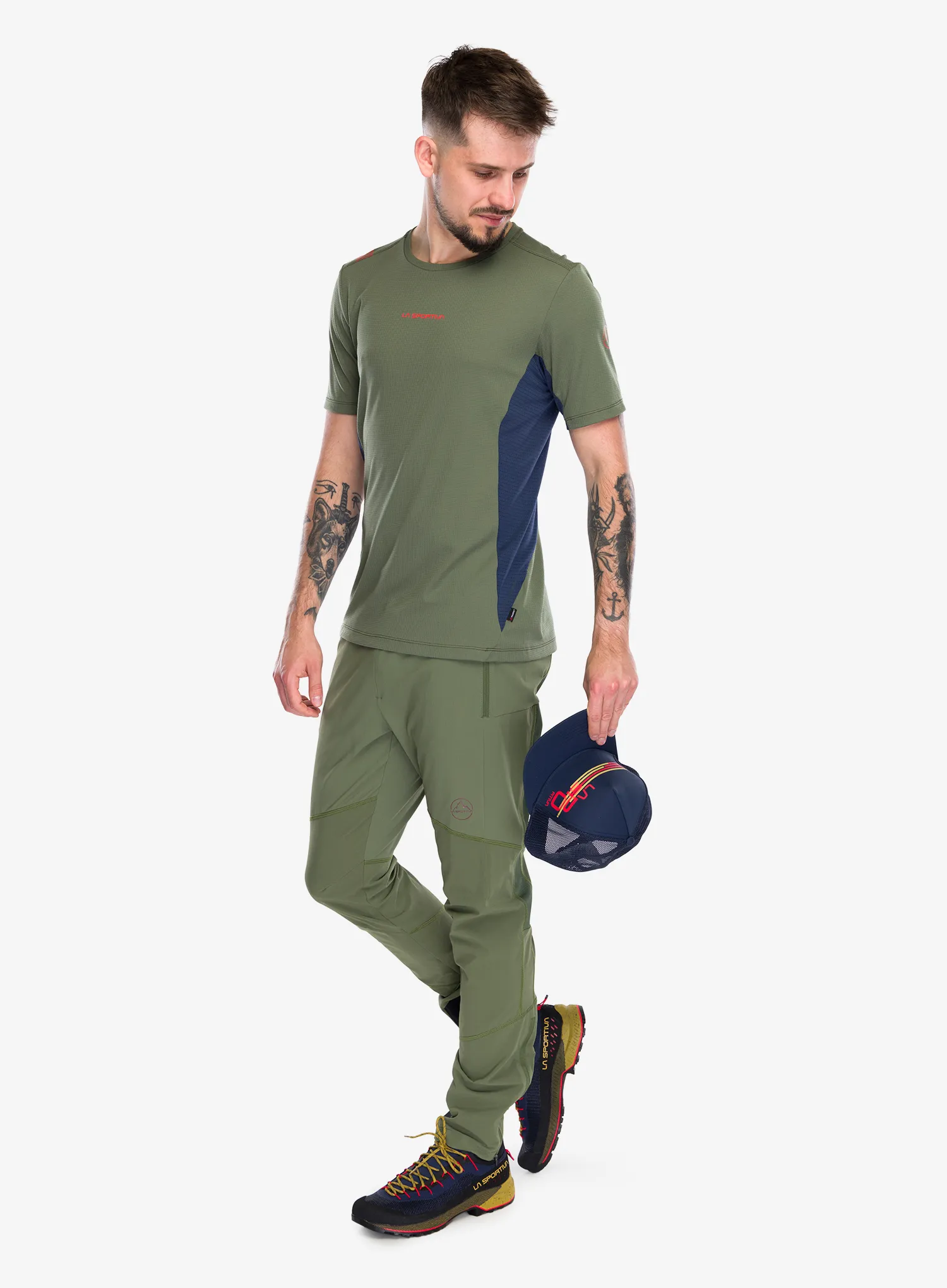 Tricou uscare rapida La Sportiva Traverse T-Shirt - cypress/night sky