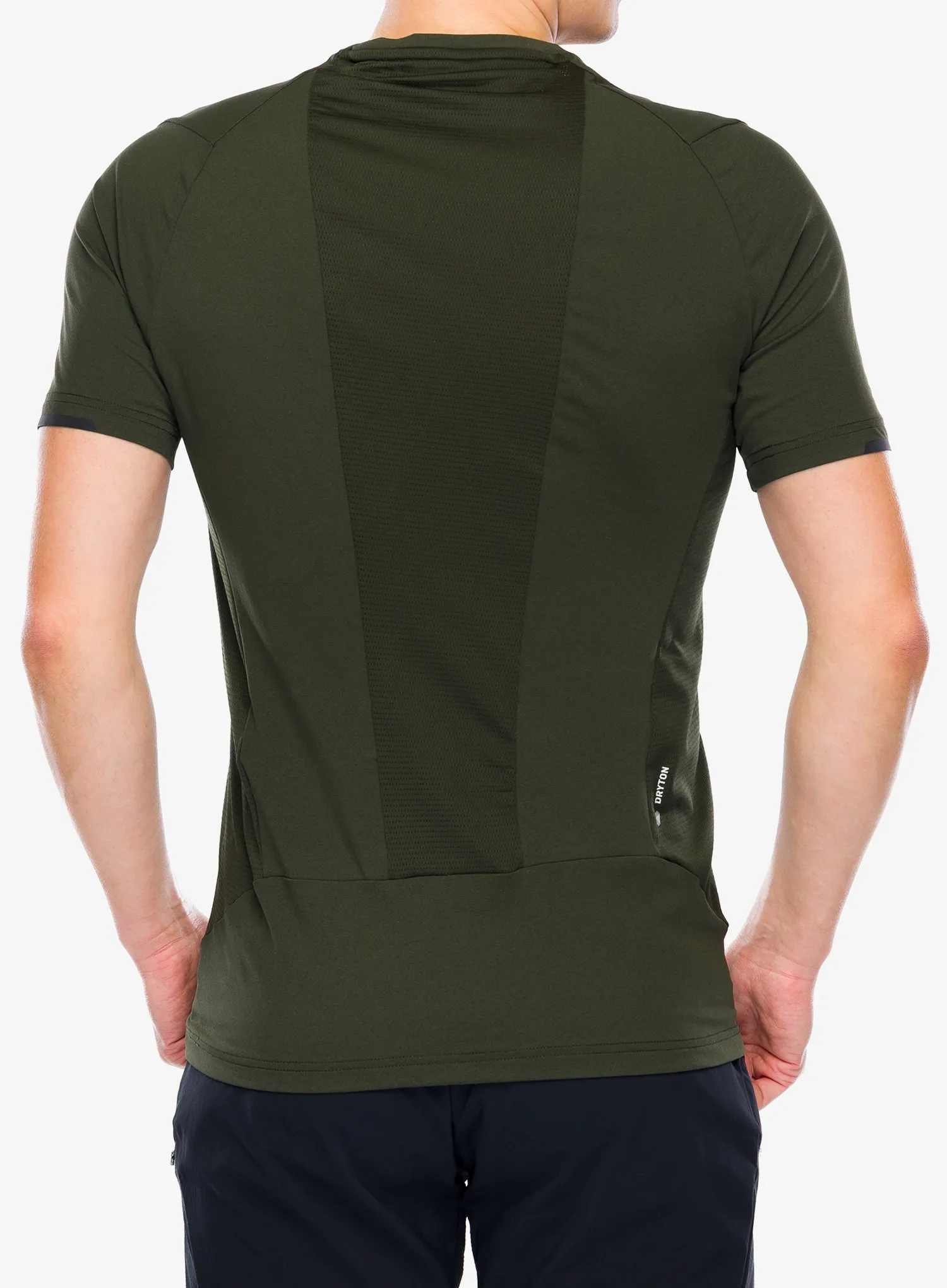 Tricou uscare rapida Salewa Pedroc Dry Hyb T-Shirt - dark olive