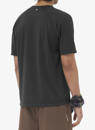 Tricou uscare rapida Salomon Shkout Core S/S Tee GFX - deep black