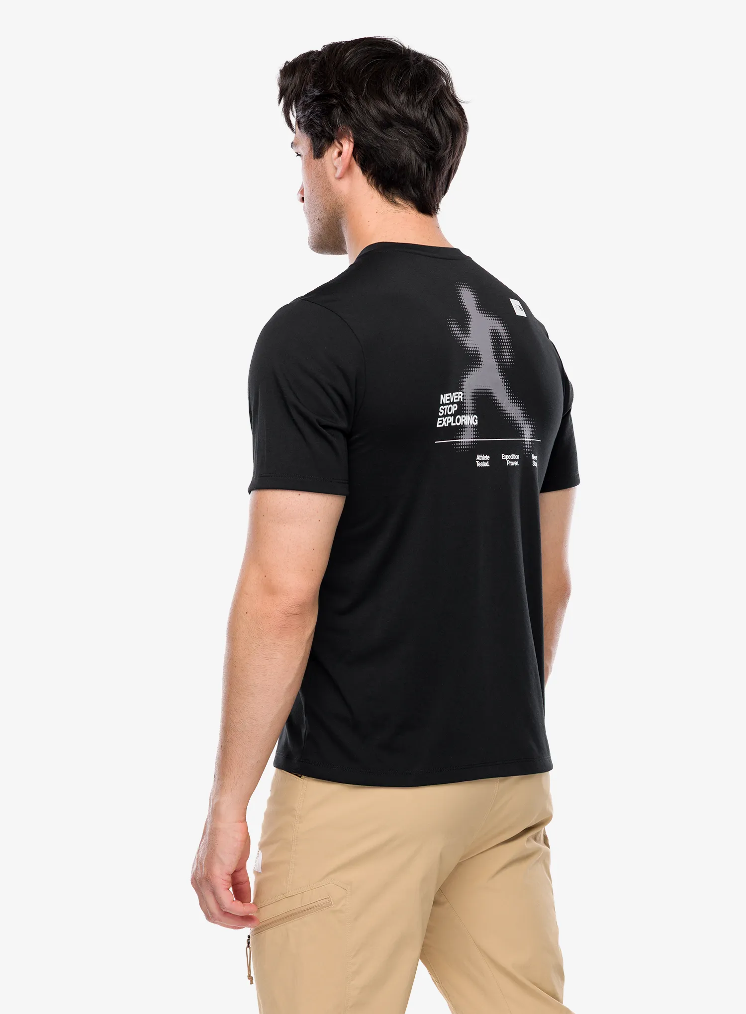 Tricou uscare rapida The North Face Bitmap Silhouette Short Sleeves Tee - tnf black